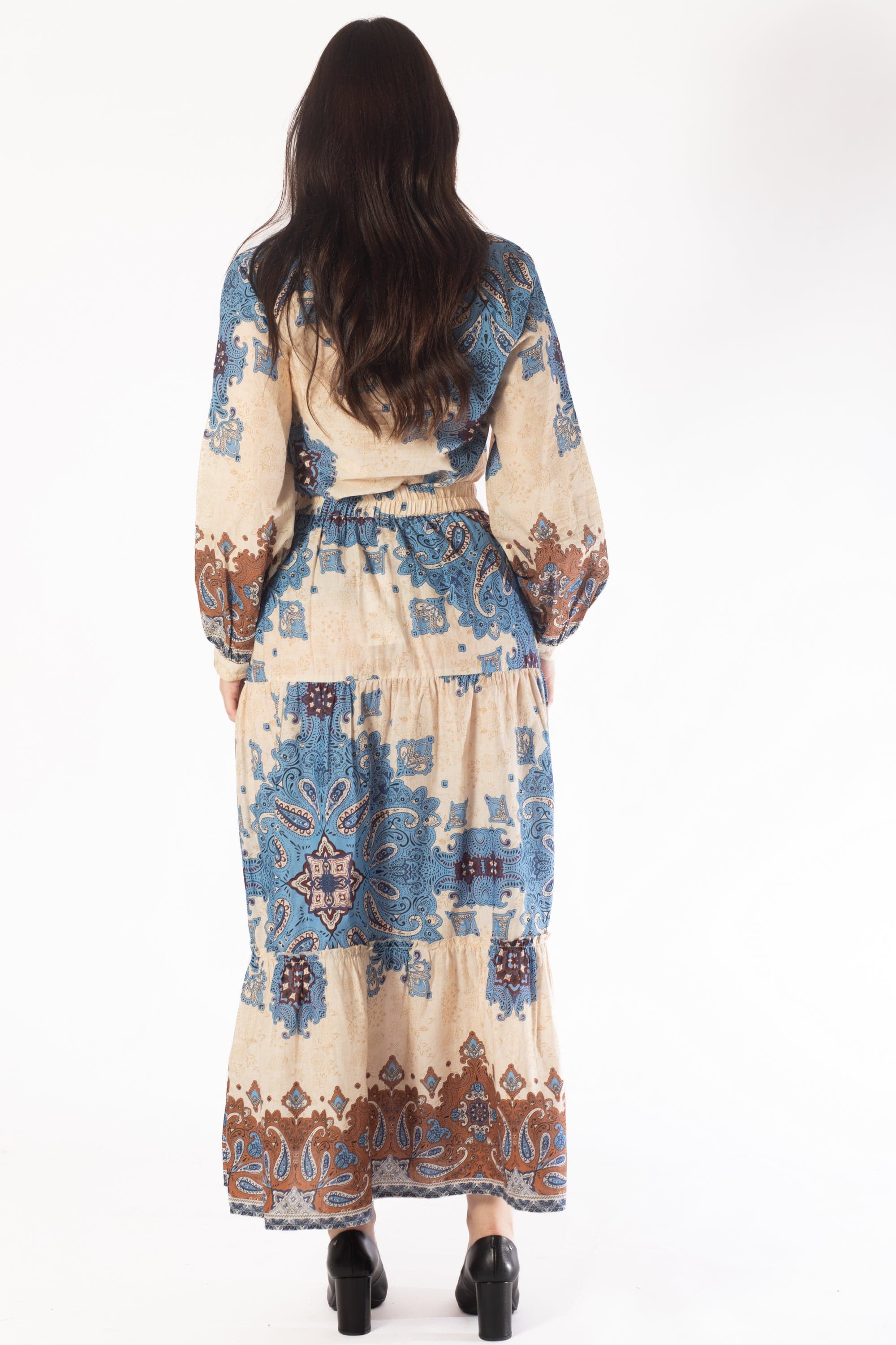 Colorful Printed Long Skirt - Image 3