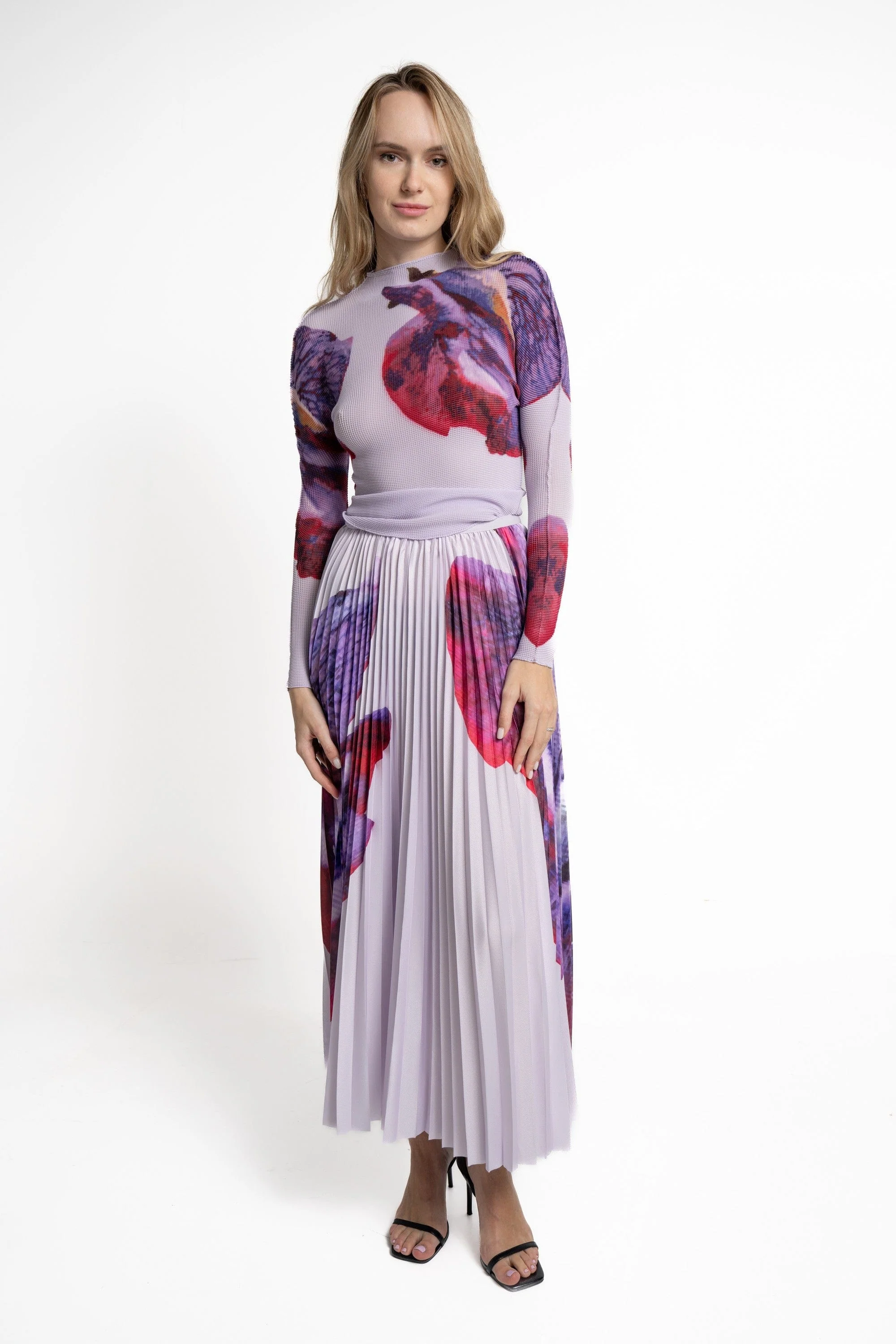 Long Sleeve Printed Blouse - Image 4