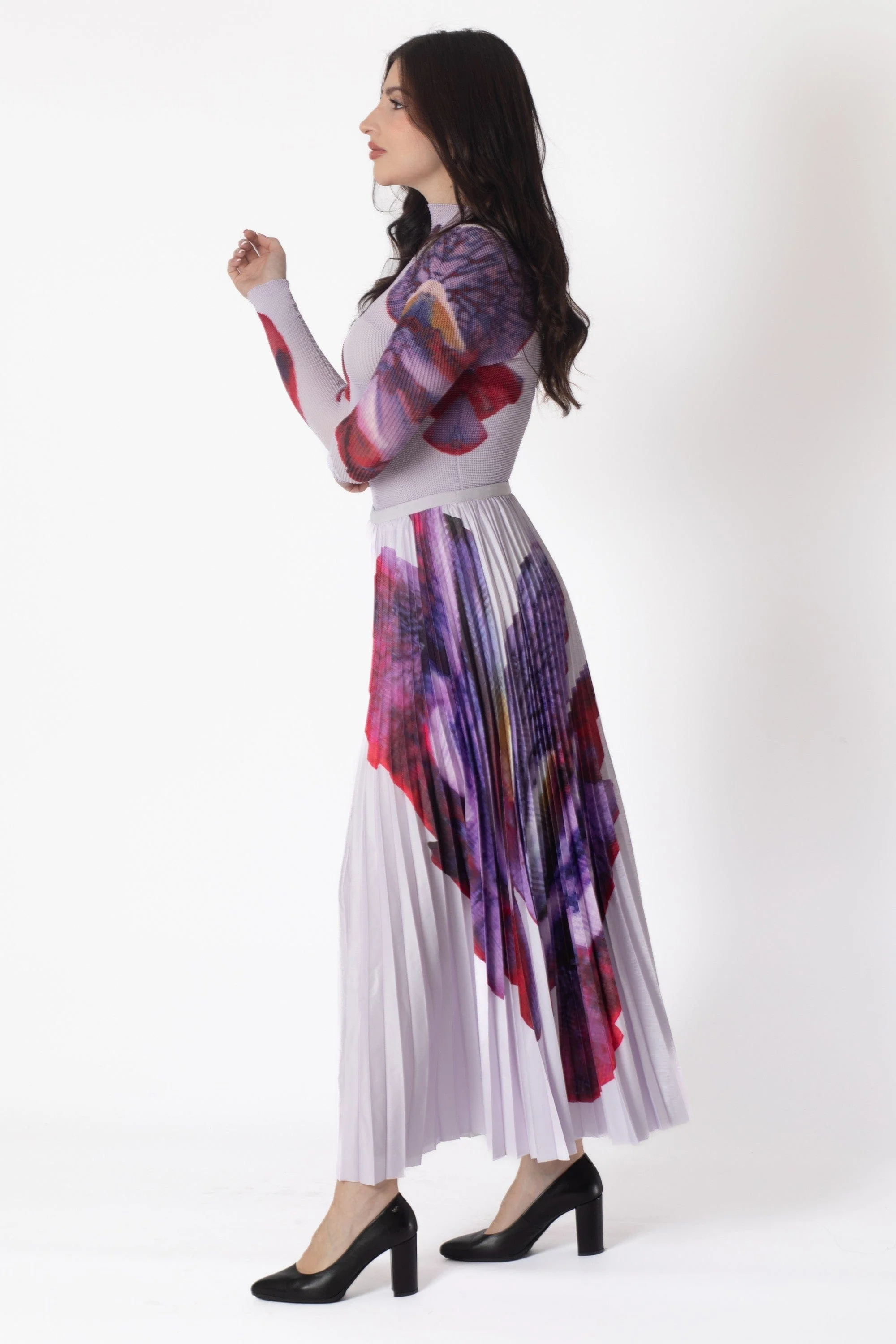 Long Sleeve Printed Blouse - Image 7