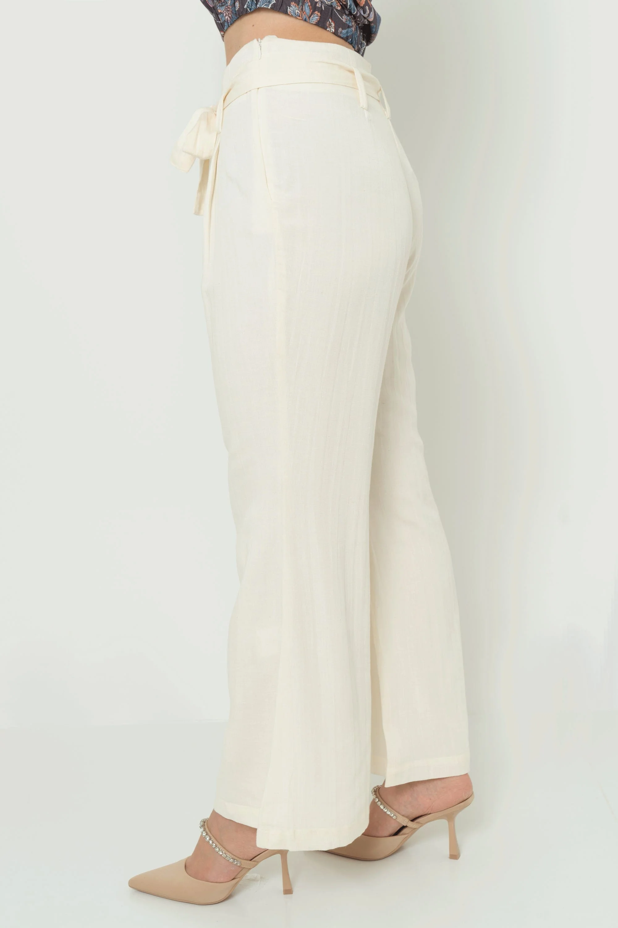 Wide-Leg High-Waisted Long Pants - Image 2