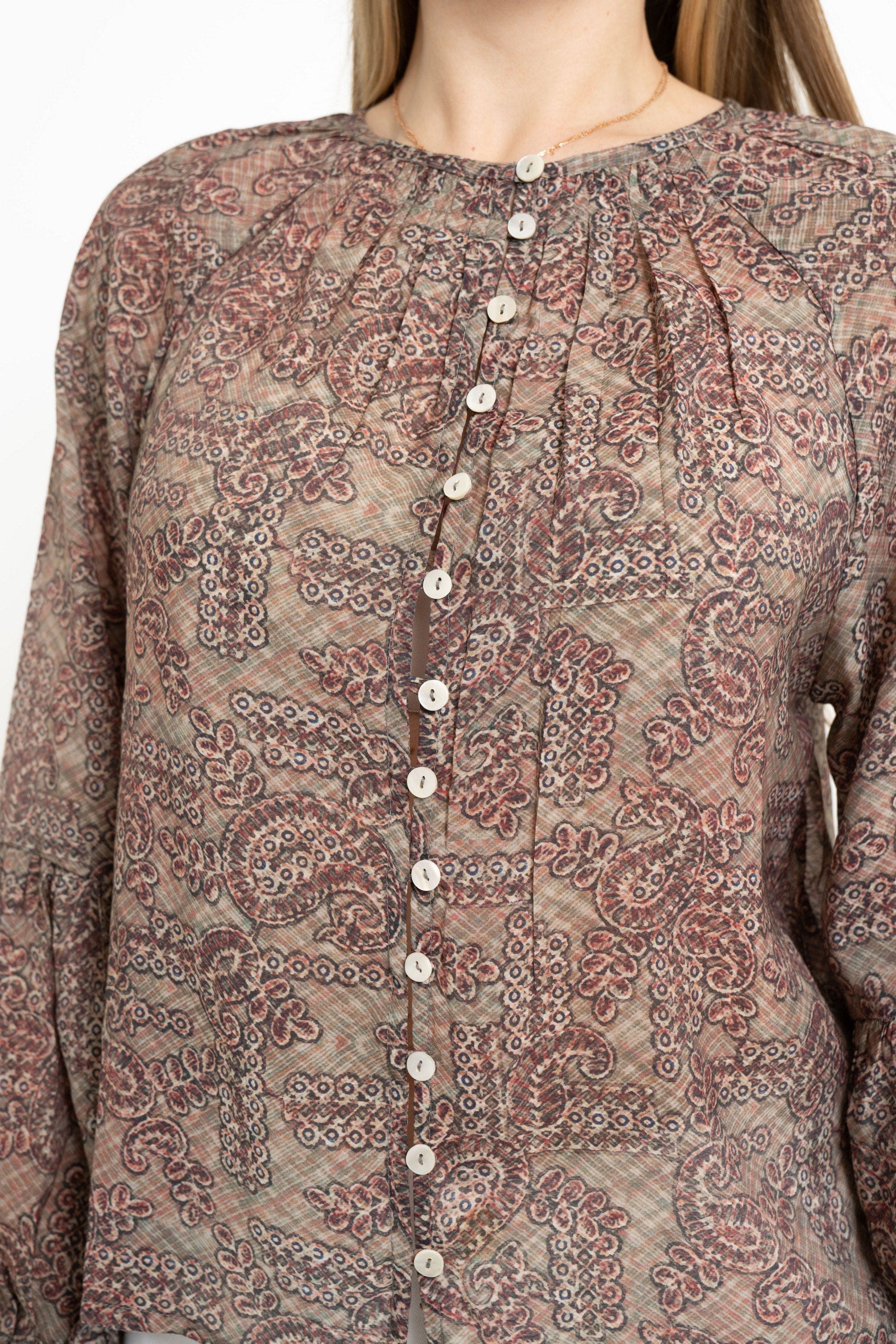 Long Sleeve Floral Blouse - Image 4