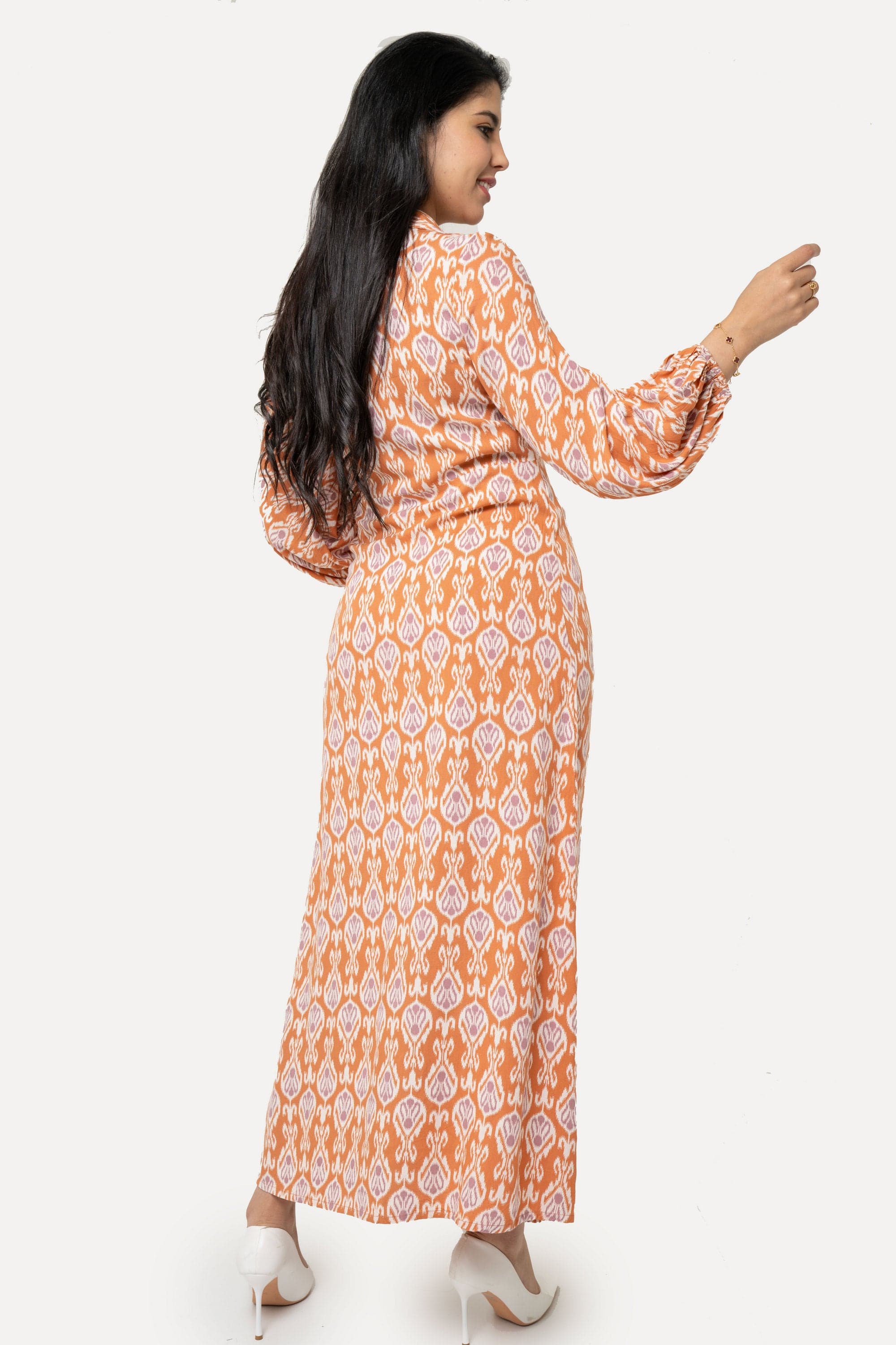 Long Dress With Buttons Down The Length - Image 3