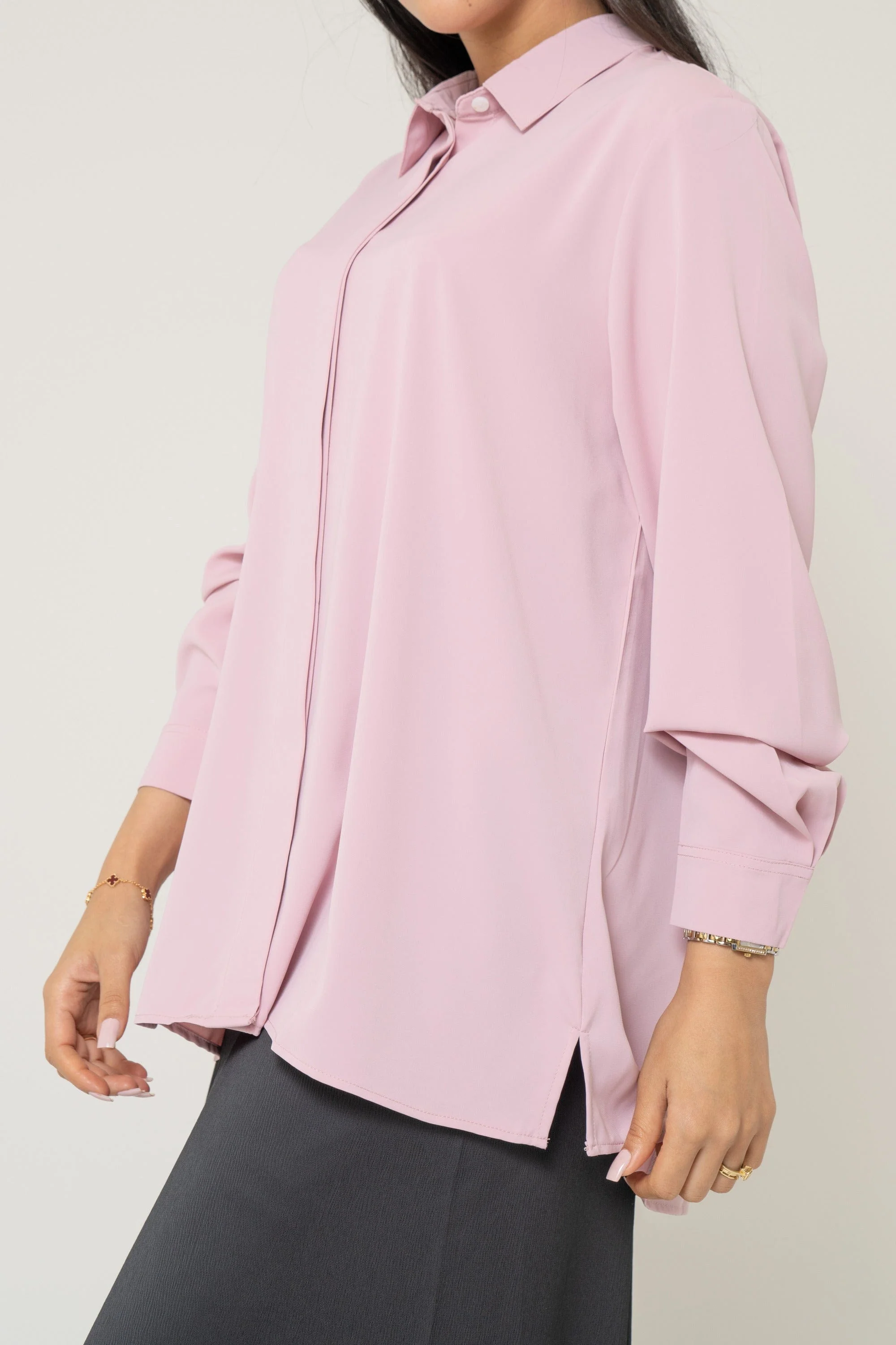 Long Sleeve Shirt Blouse - Image 3
