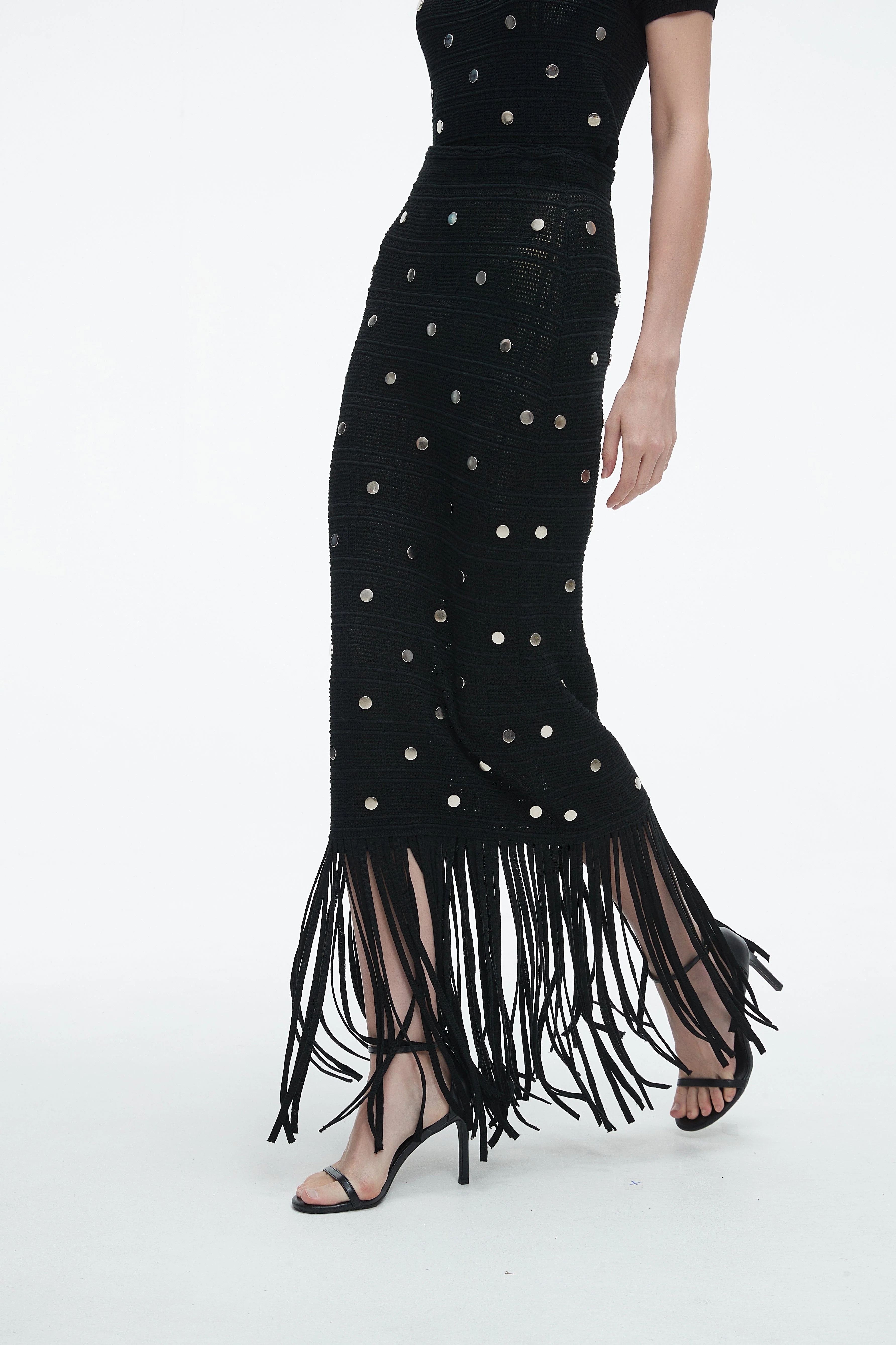 Skirt Embellished With Rhinestones - Image 3