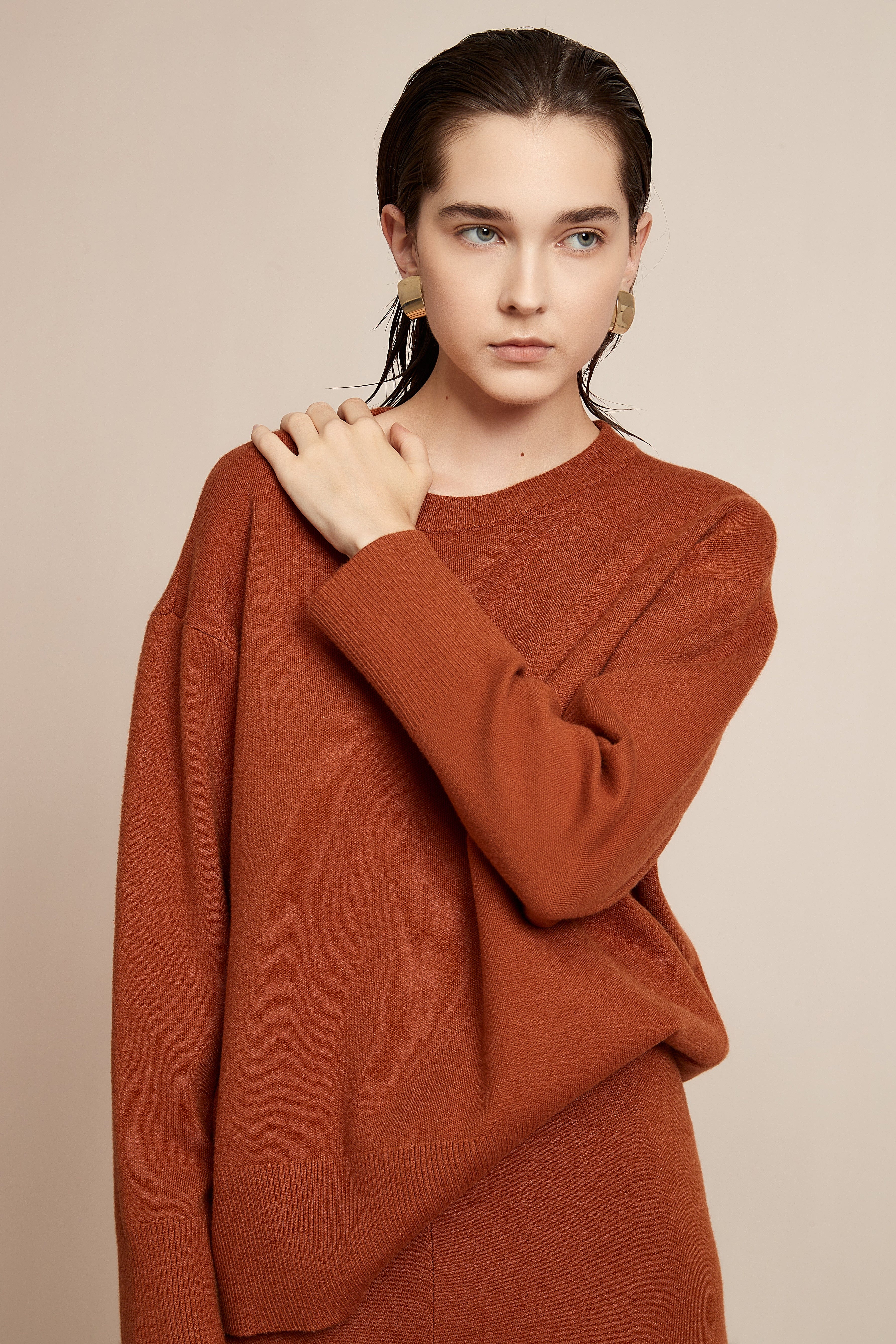 Long Sleeve Solid Winter Blouse - Image 3