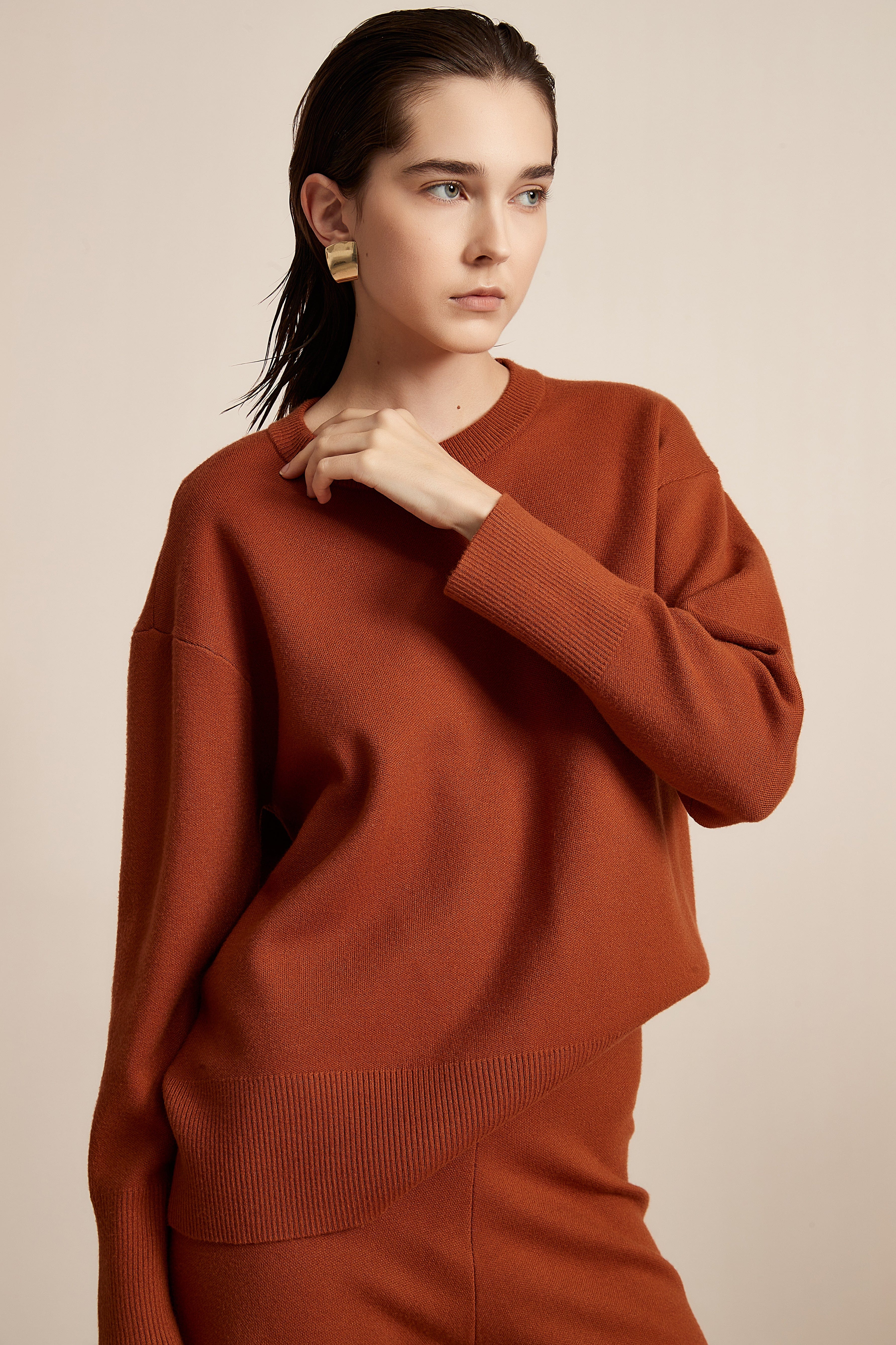 Long Sleeve Solid Winter Blouse - Image 8