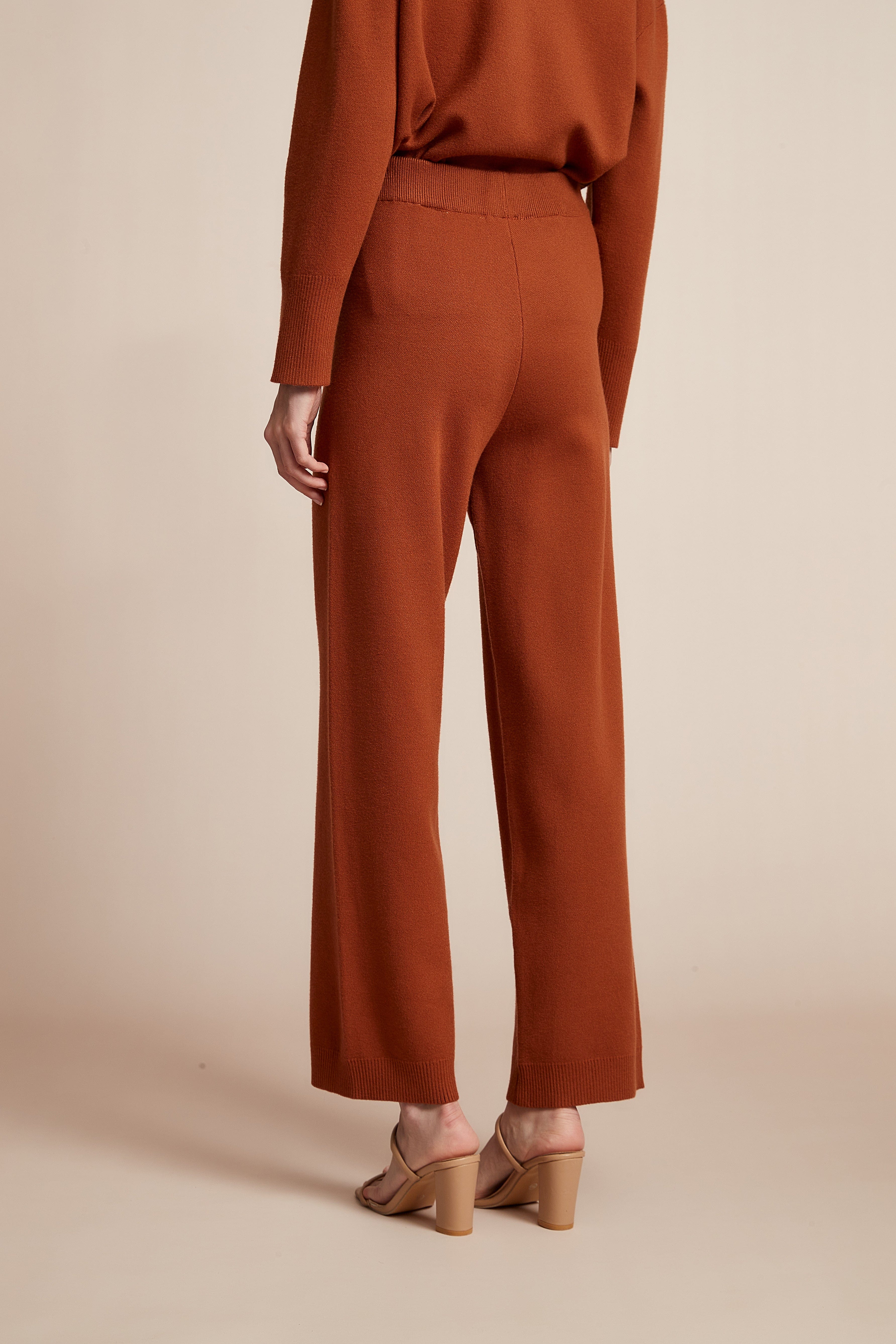 Winter Pants with Wide Legs, Solid Color - Image 6
