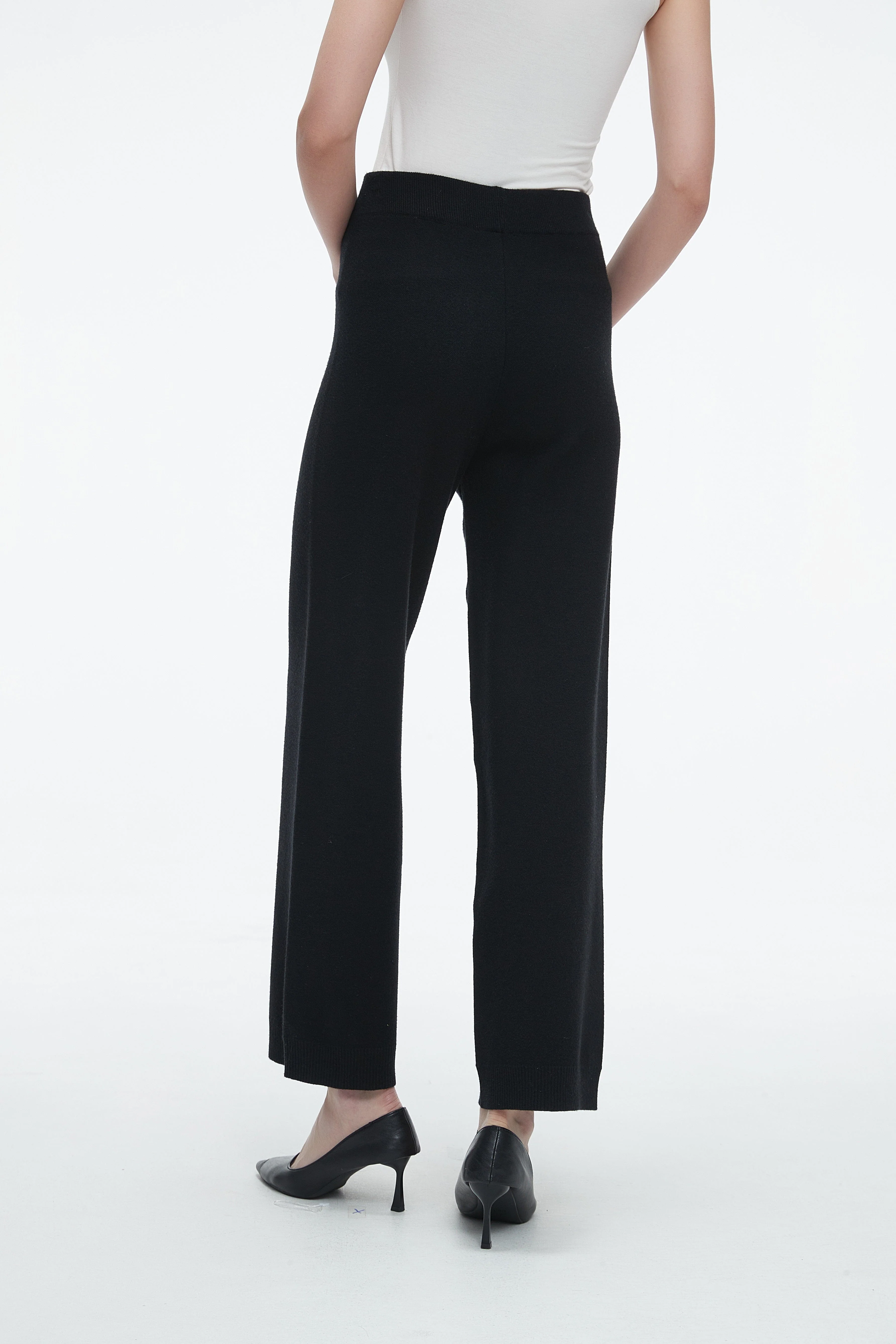 Plain Office Trousers With Wide Legs - Image 7