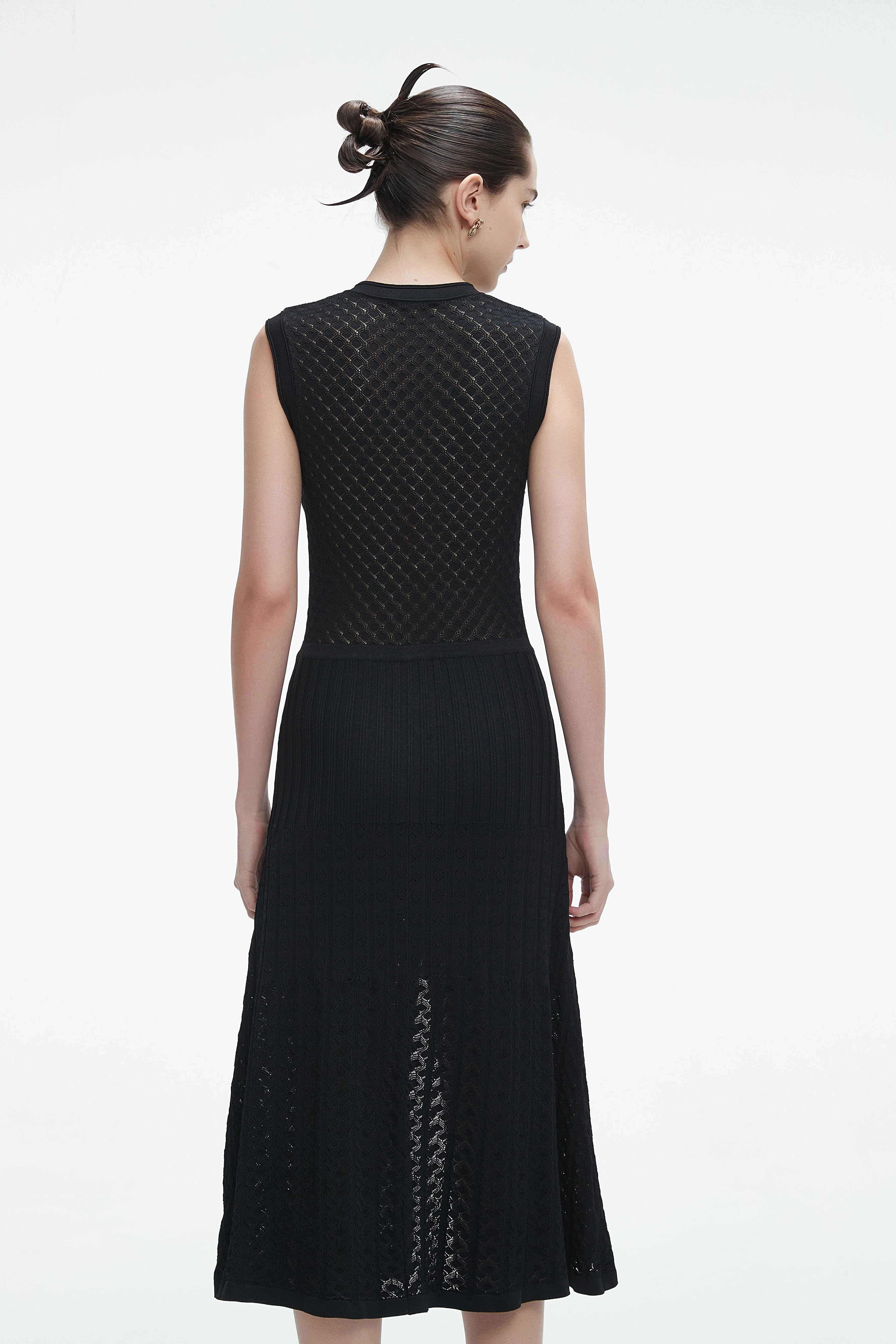 Midi Dress With Front Buttons And Slit - Image 8