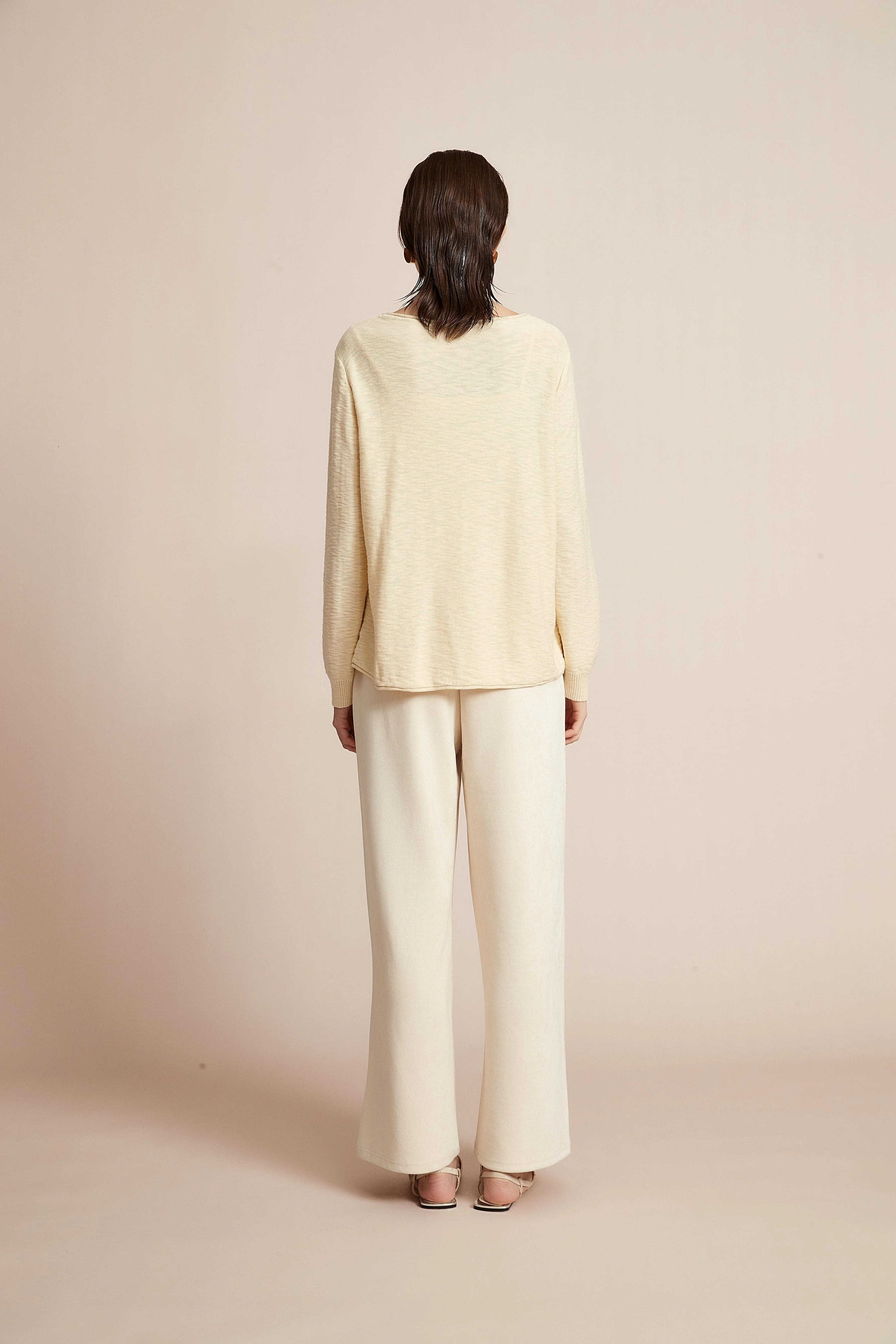 Shop Our Colorful Blouse: Solid Long Sleeve with Round Neck Style - Image 7
