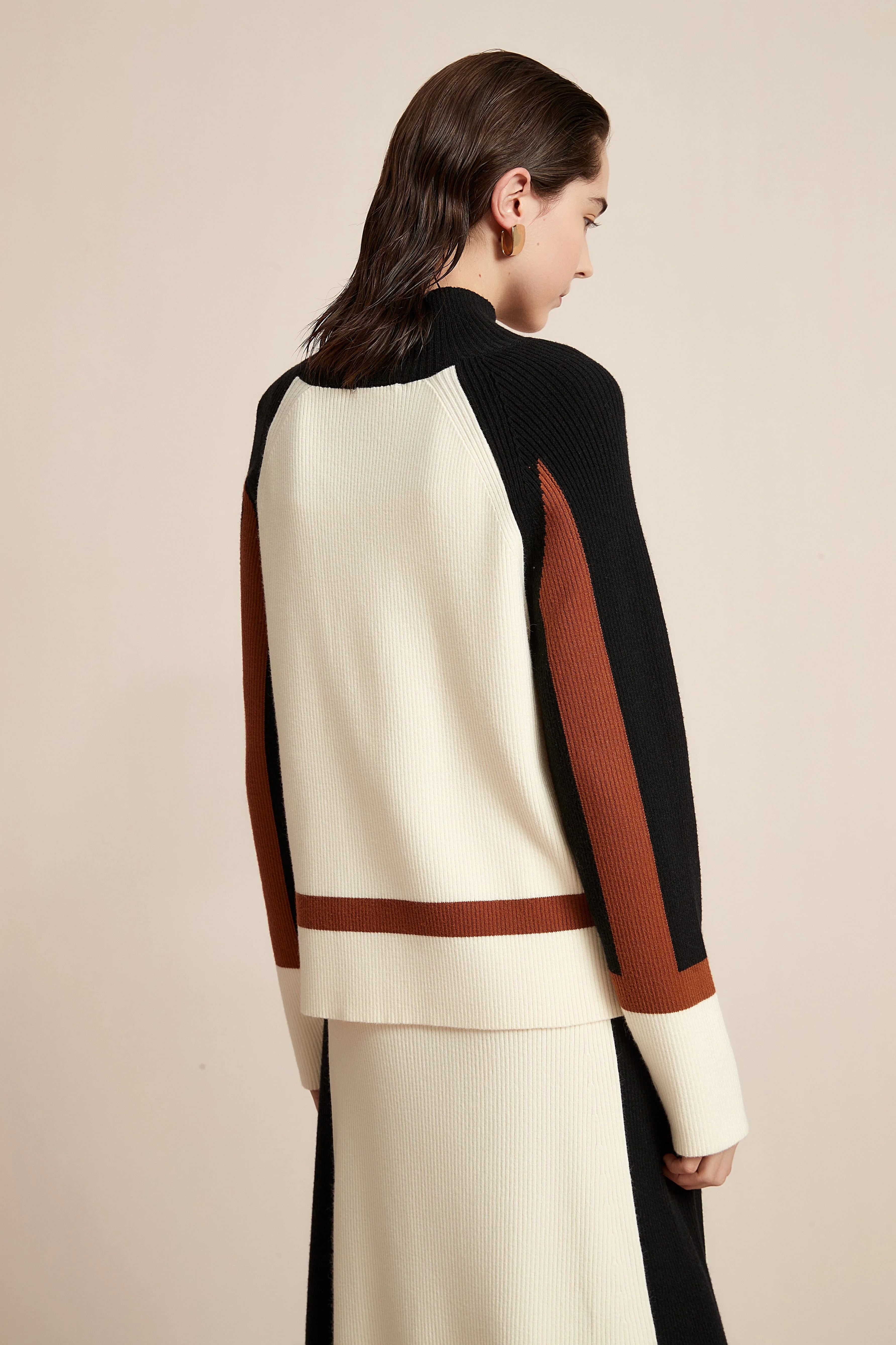 Winter Blouse With High Neck And Long Sleeves In Various Colors - Image 7