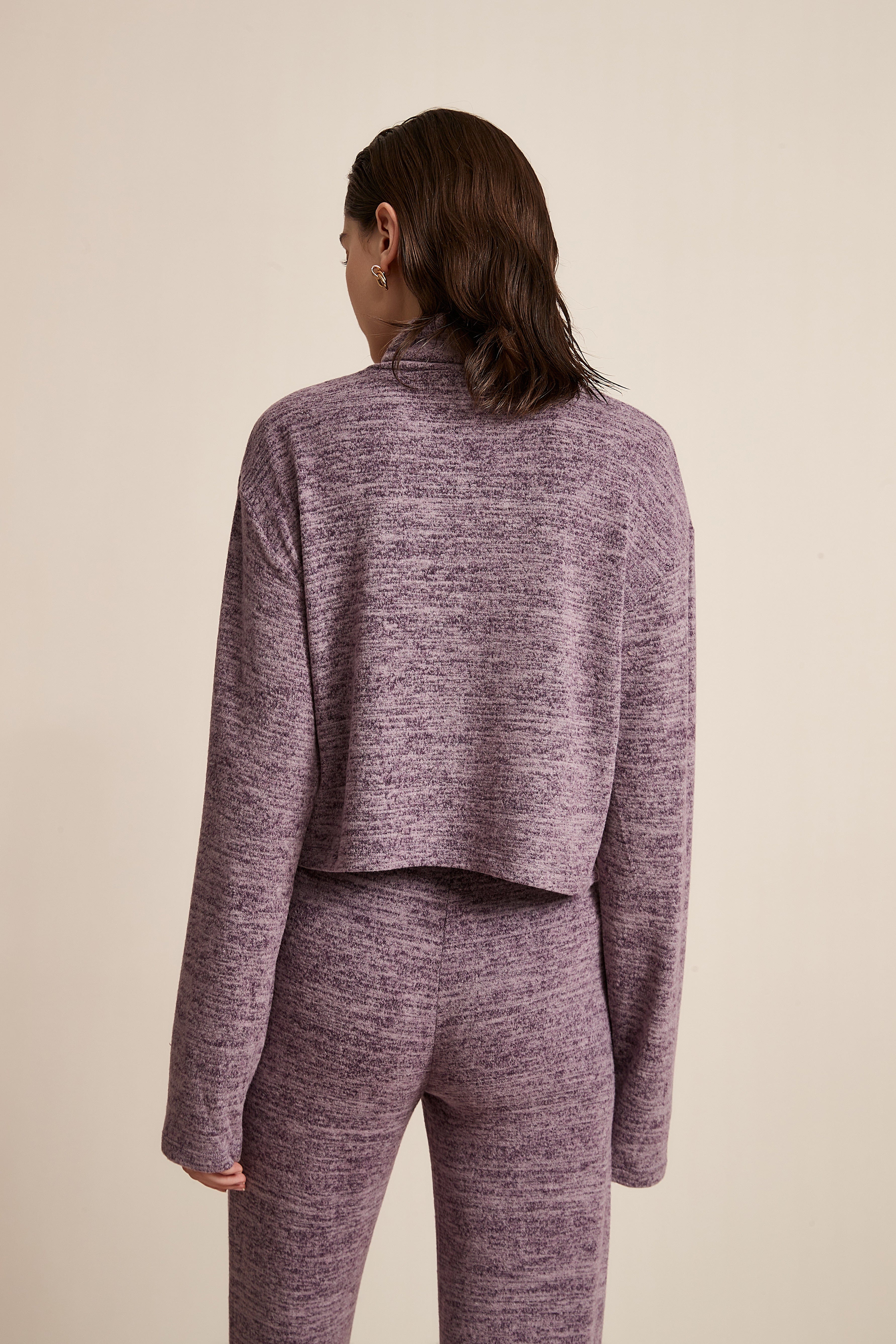 Long Winter Blouse With Long Sleeves And High Neck - Image 14