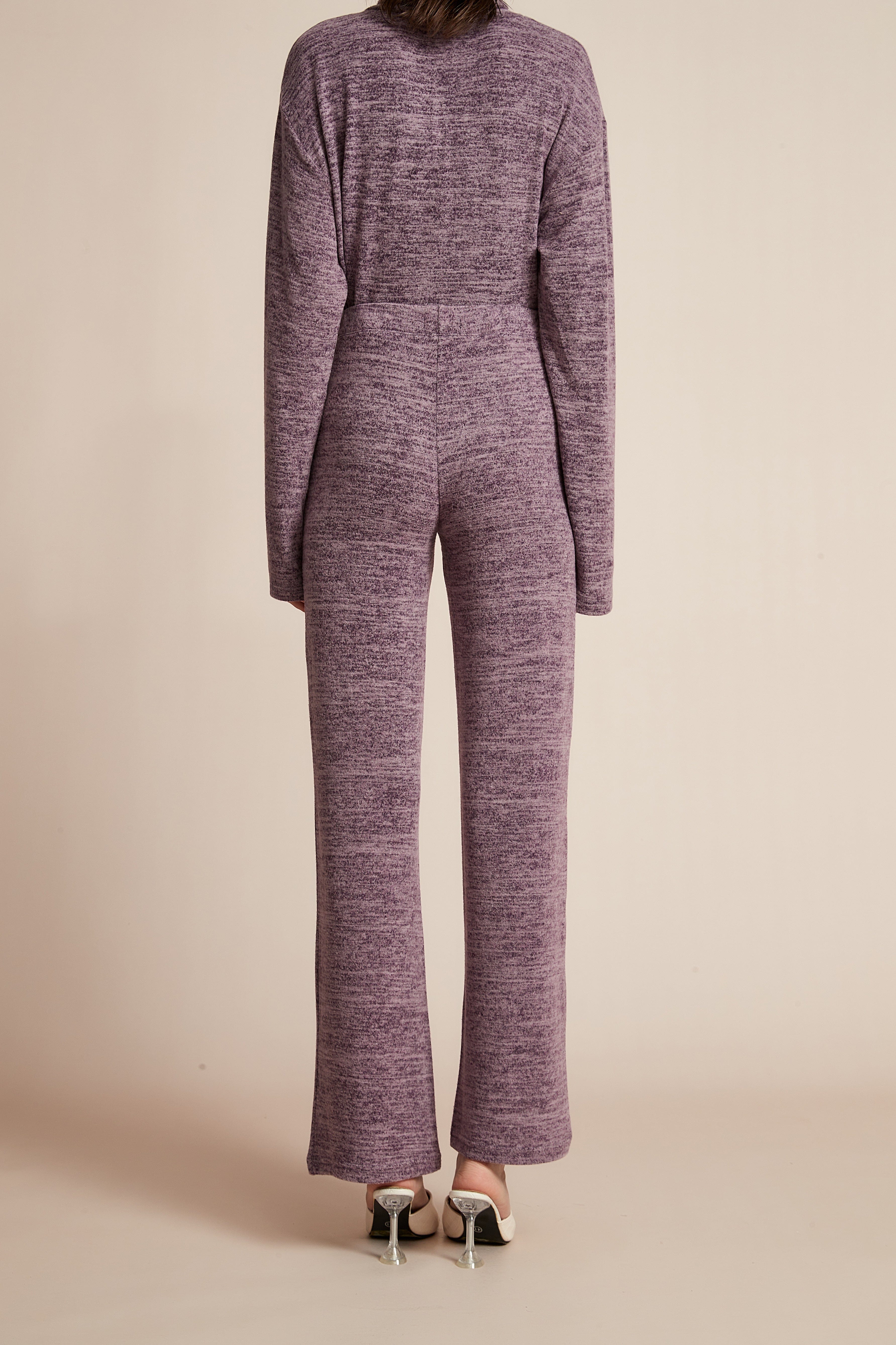 Plain Wide-Leg Winter Trousers - Image 14
