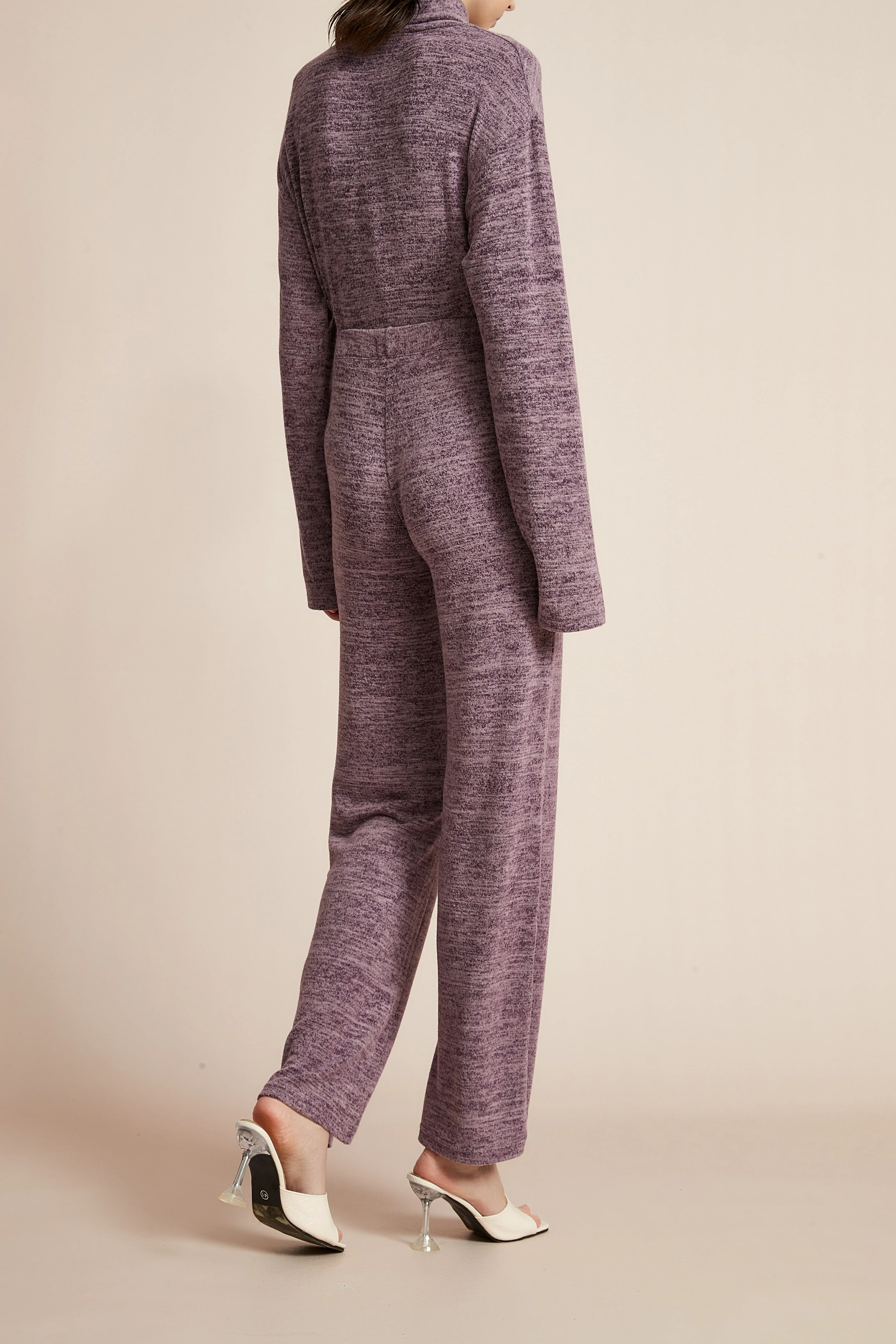 Plain Wide-Leg Winter Trousers - Image 16