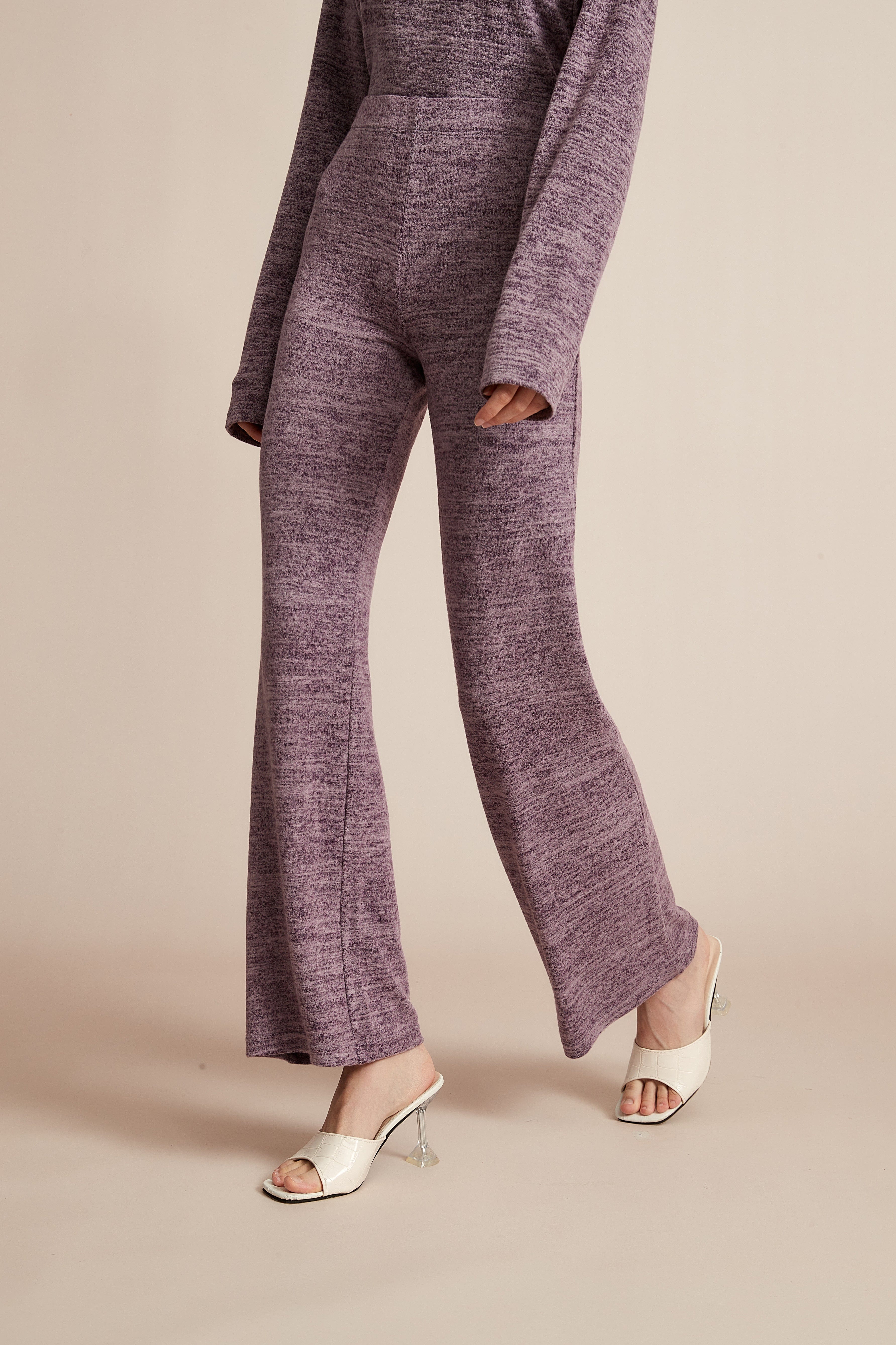 Plain Wide-Leg Winter Trousers - Image 9