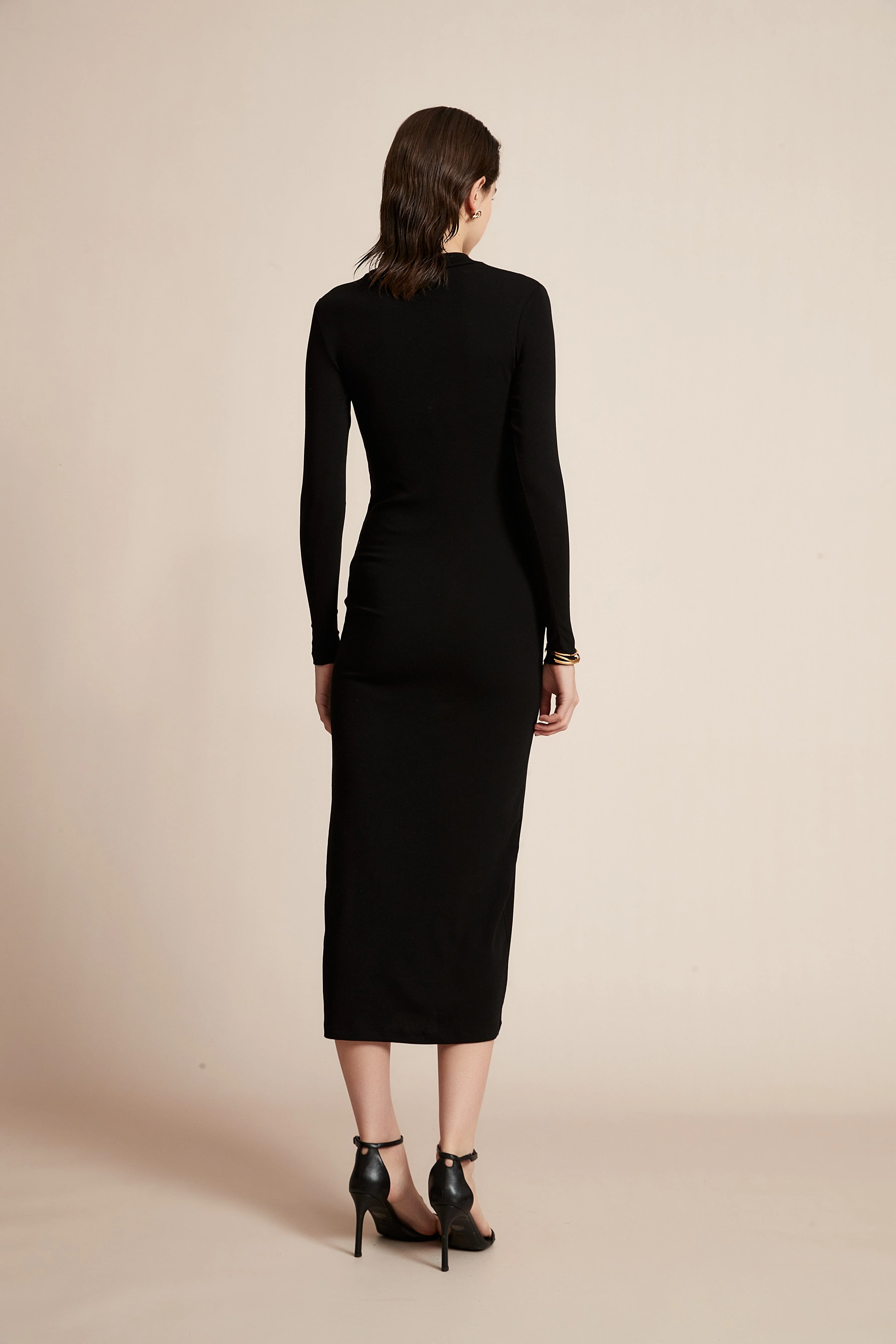 Solid Long Sleeve Dress for Work - Image 22