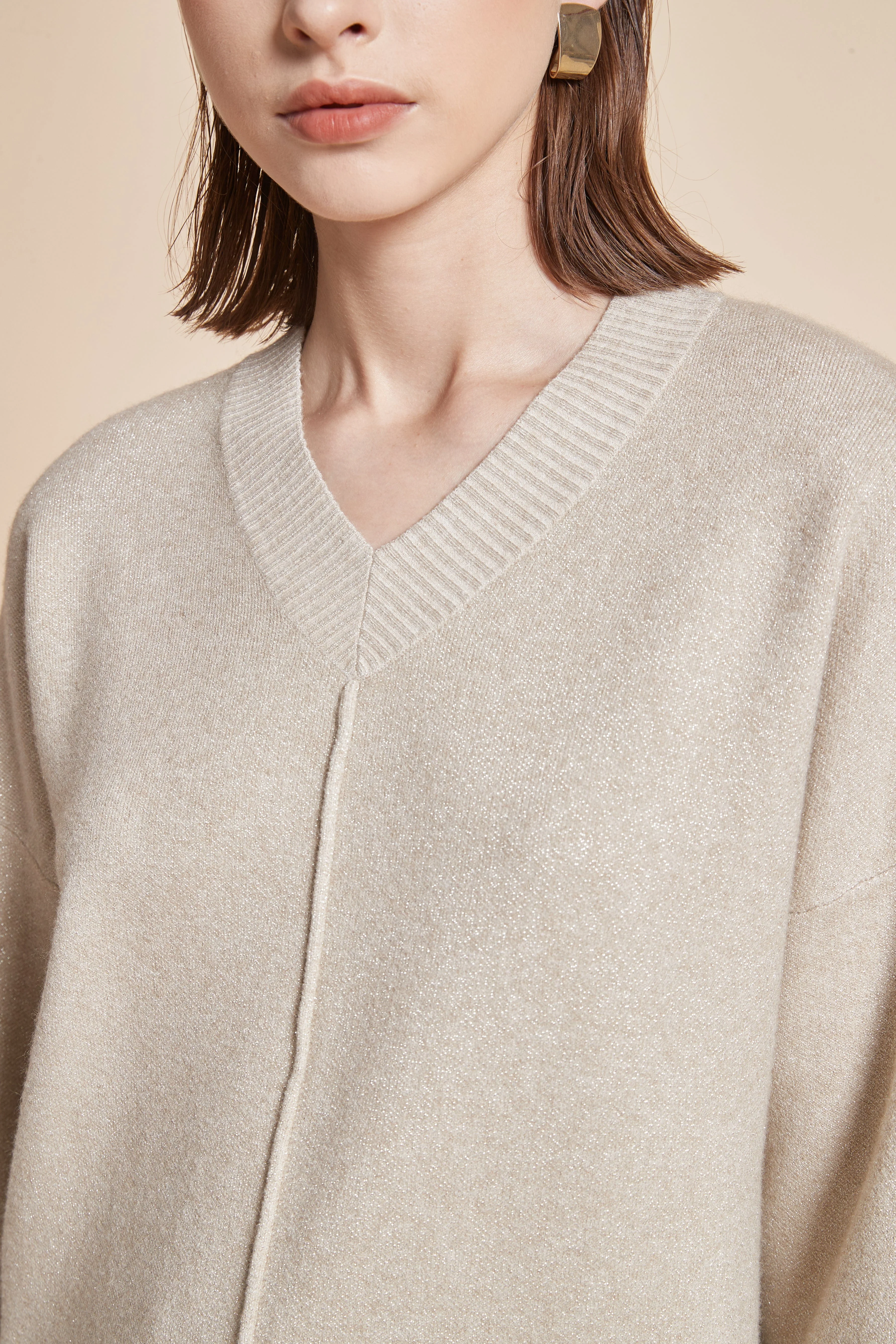 Long Plain Blouse With Long Sleeves - Image 4