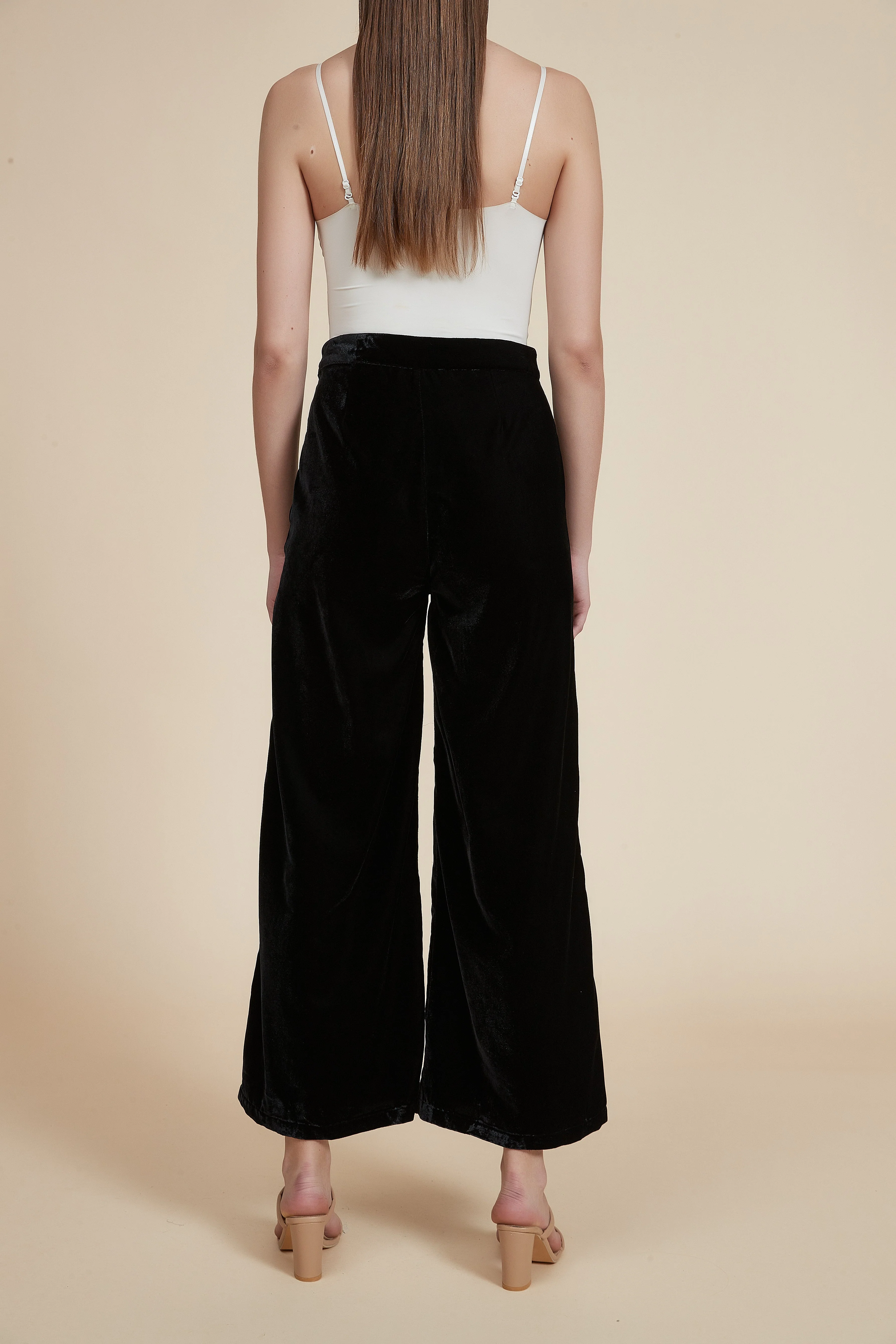 Wide-Leg High-Waisted Trousers - Image 3