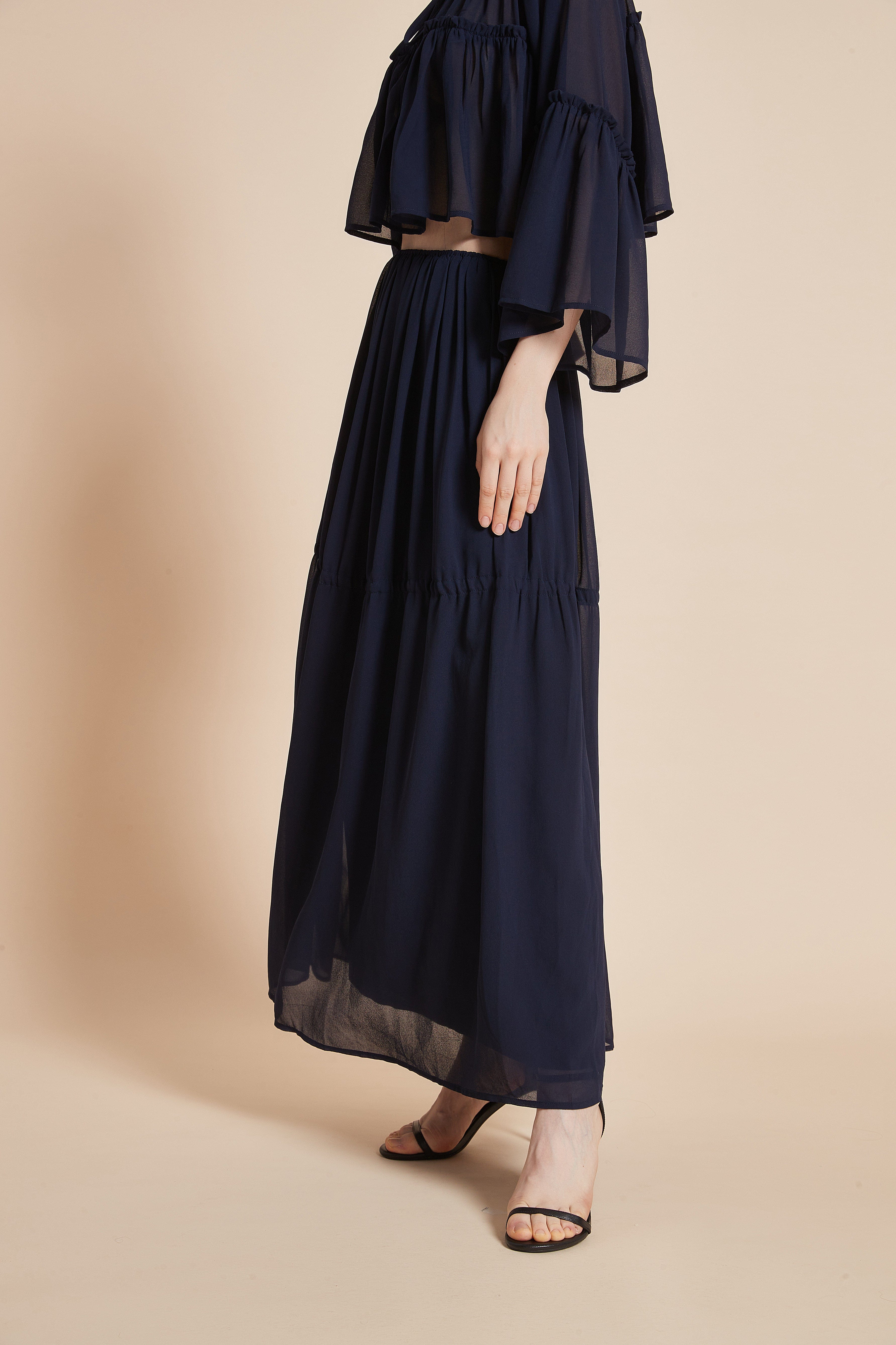 Elevate Your Style with Our Elegant Ruffle Skirt – Long and Flowy - Image 5