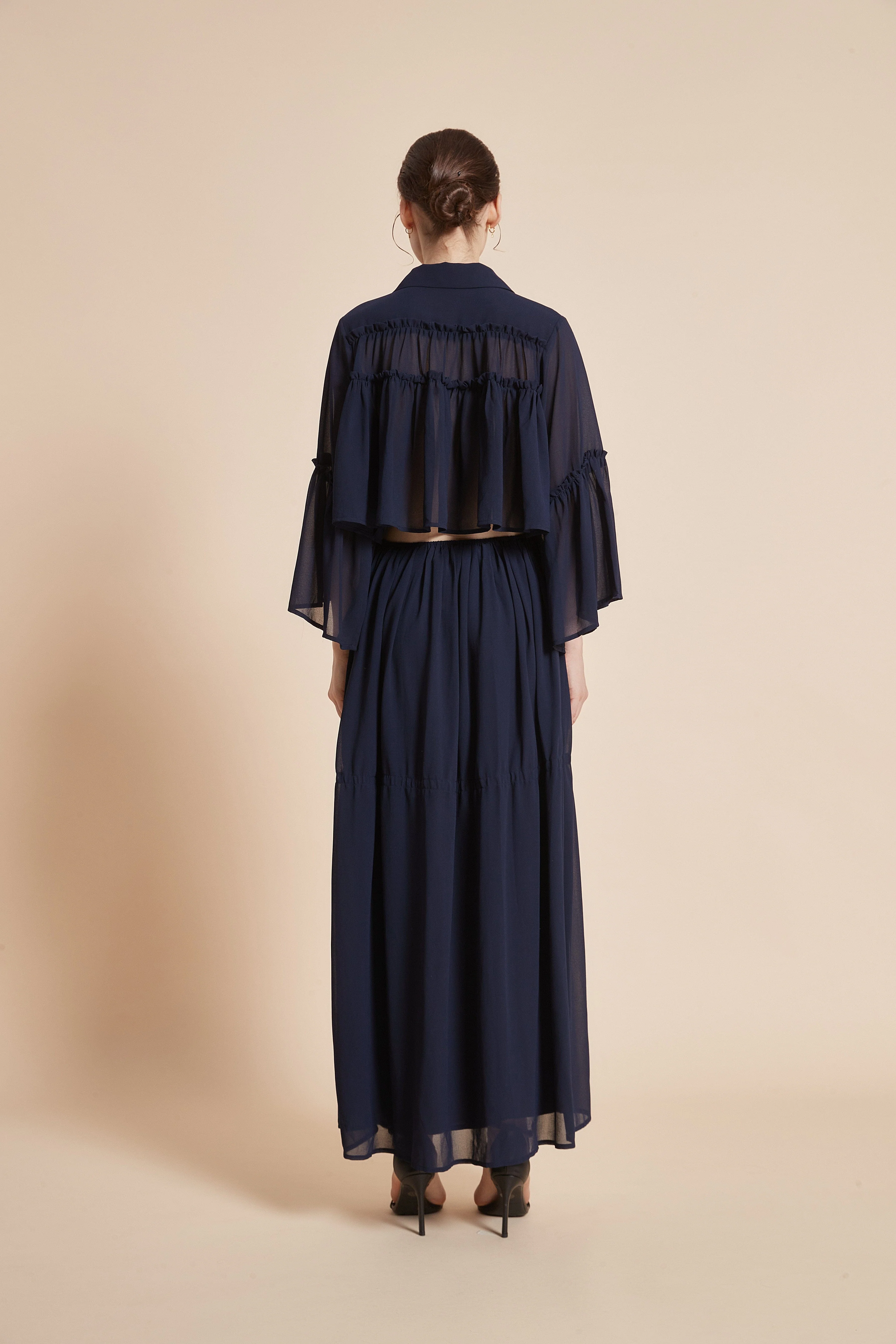 Elevate Your Style with Our Elegant Ruffle Skirt – Long and Flowy - Image 8