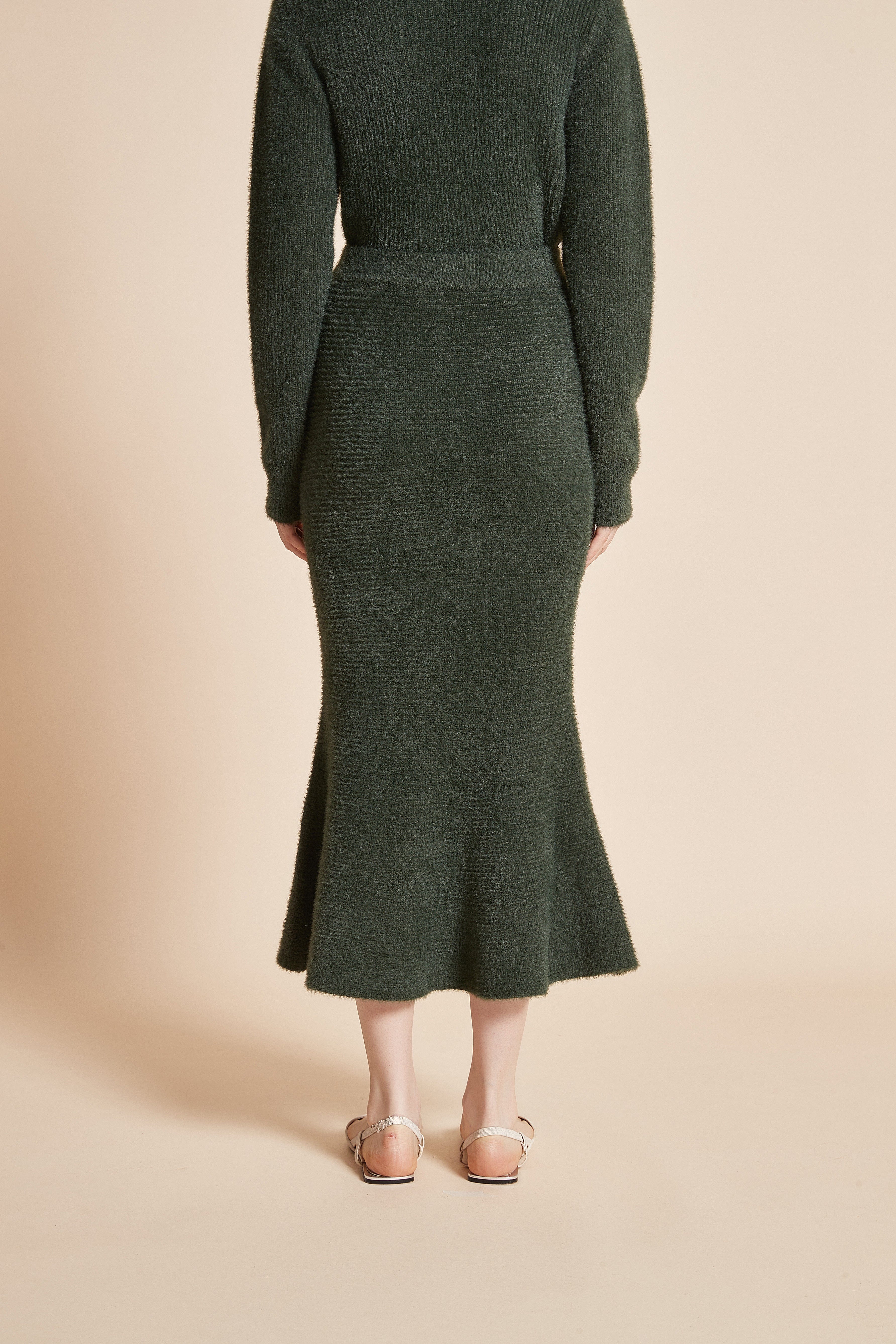 Midi Skirt With Ruffled Cut - Image 8