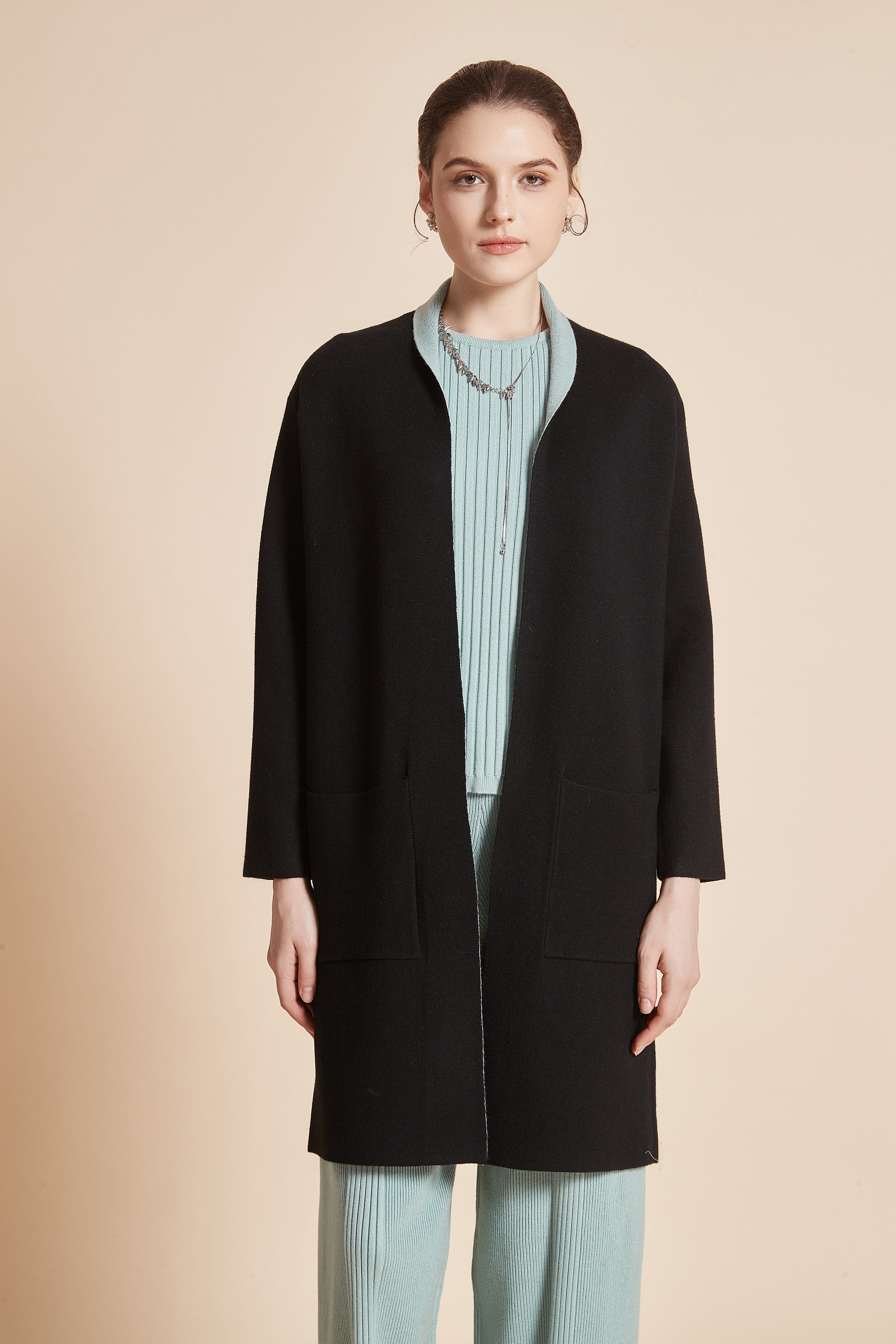 Long Jacket with Pockets and Long Sleeves - Image 2