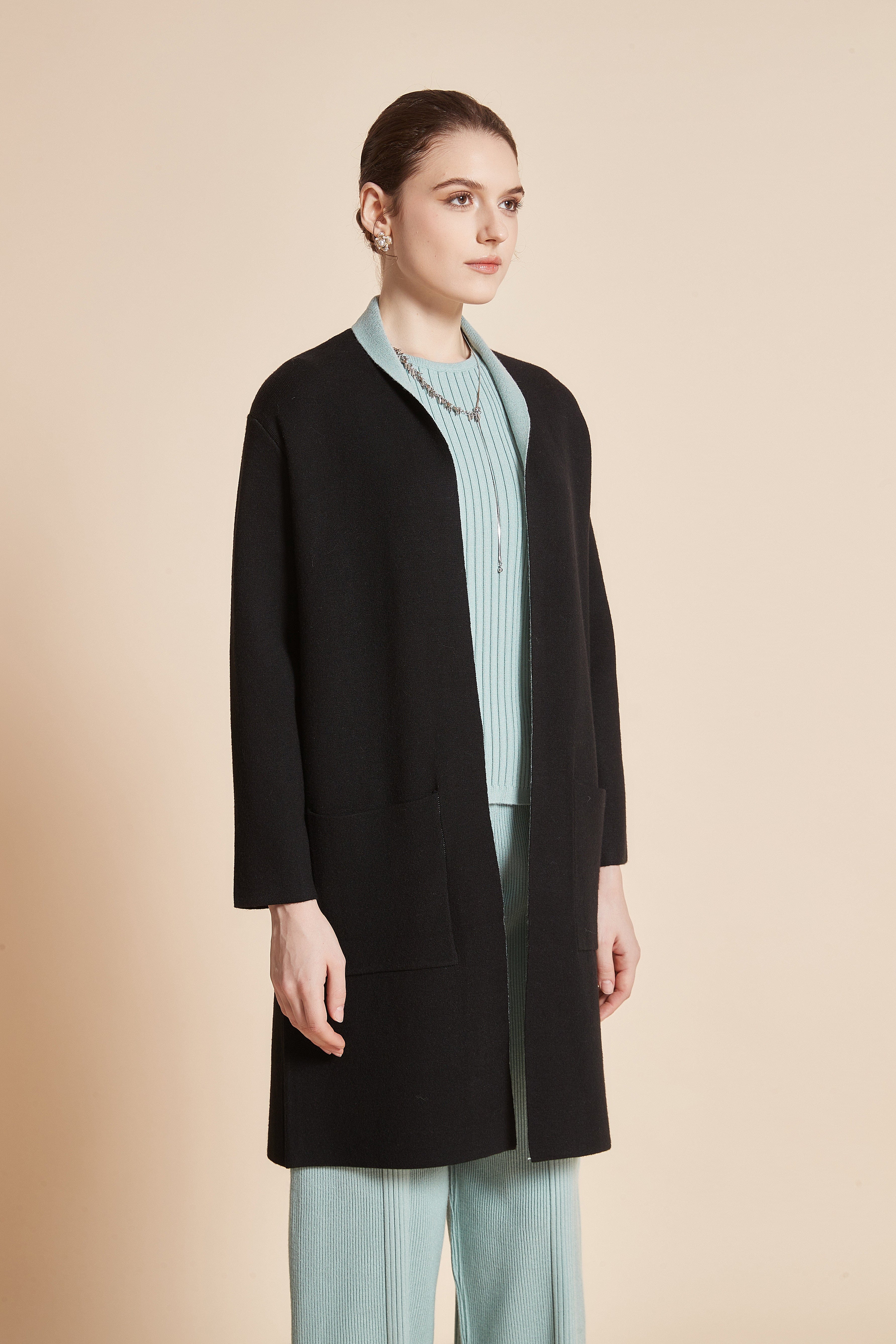 Long Jacket with Pockets and Long Sleeves - Image 5