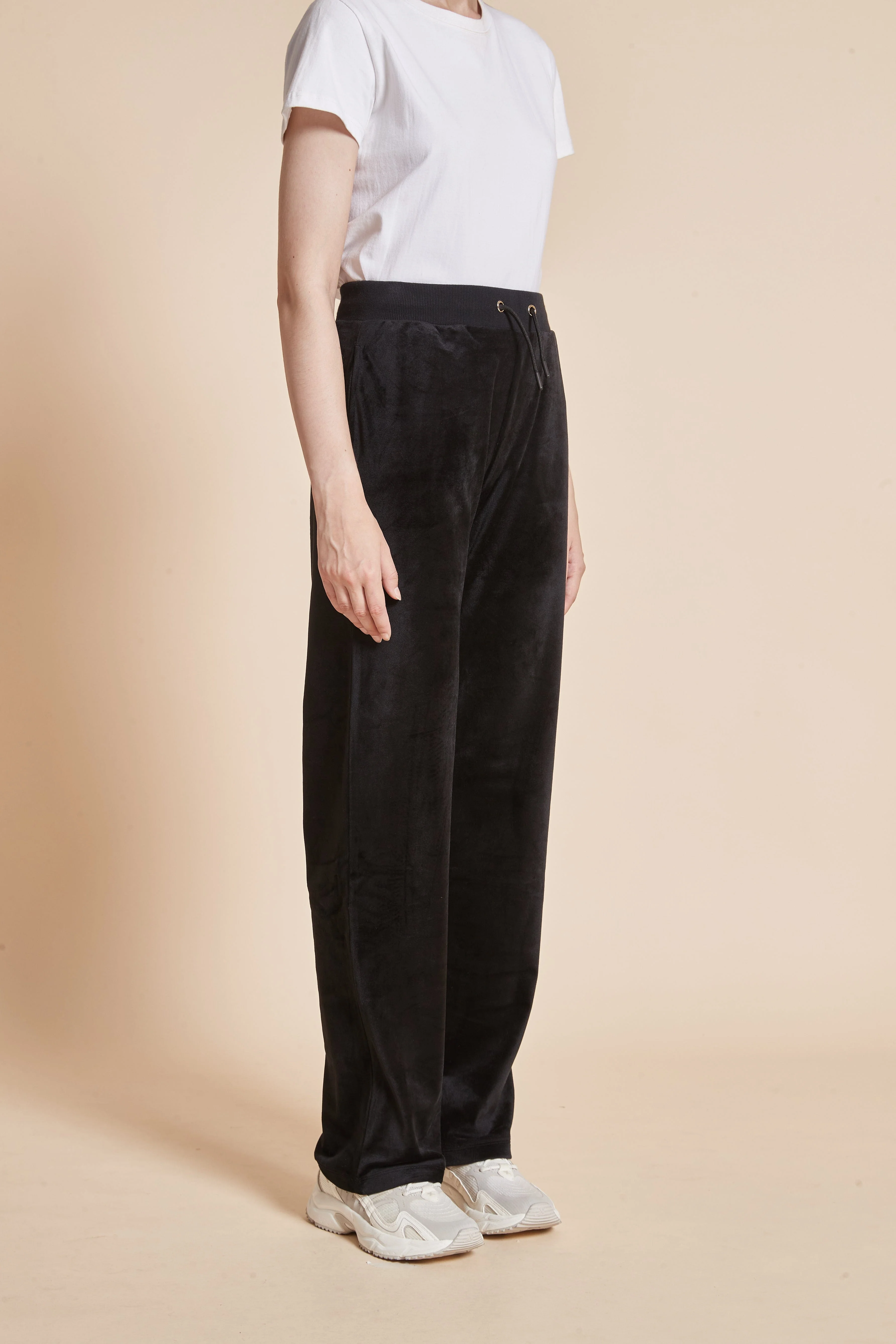 Plain Pants With Tie And Long Legs - Image 3