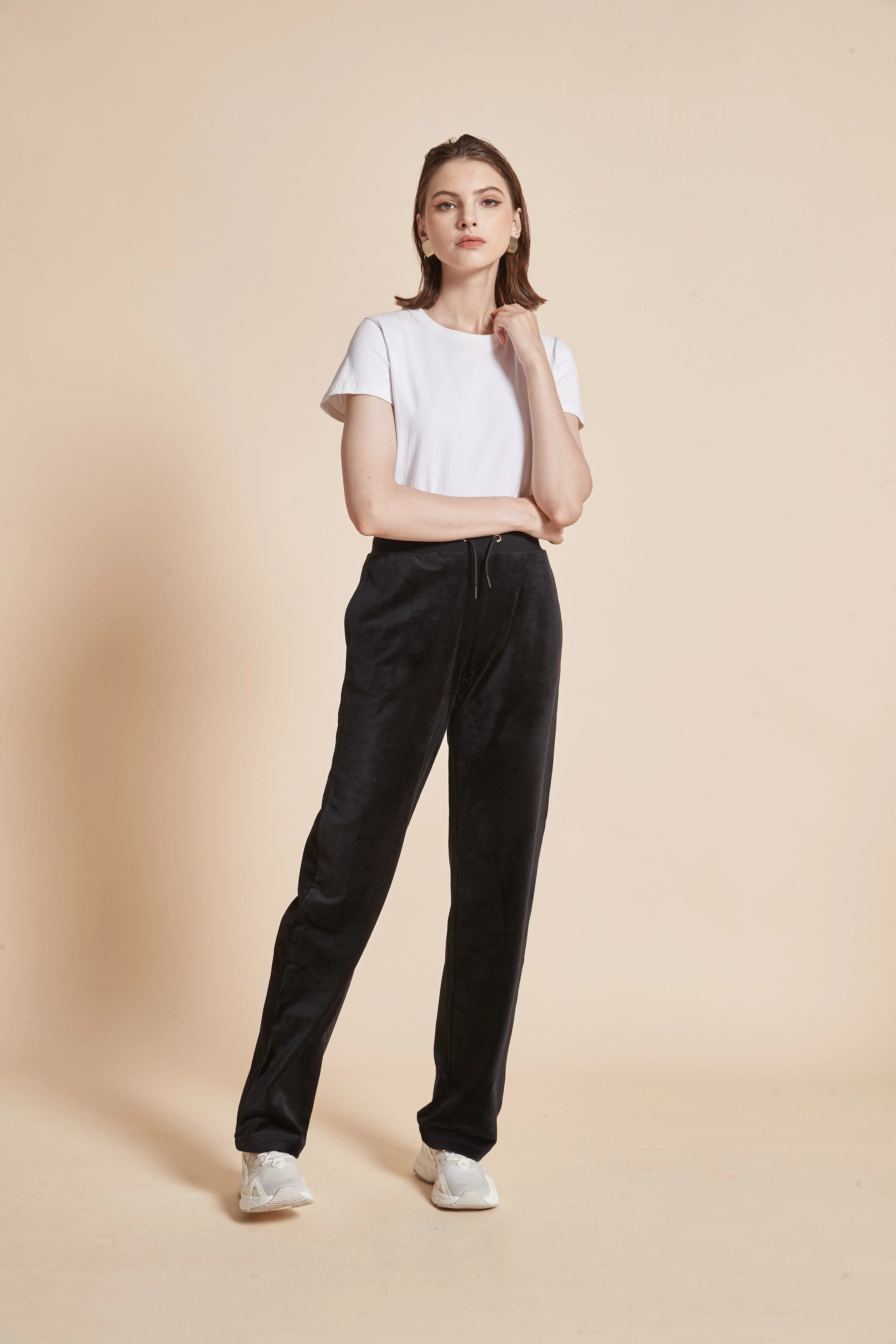 Plain Pants With Tie And Long Legs - Image 8