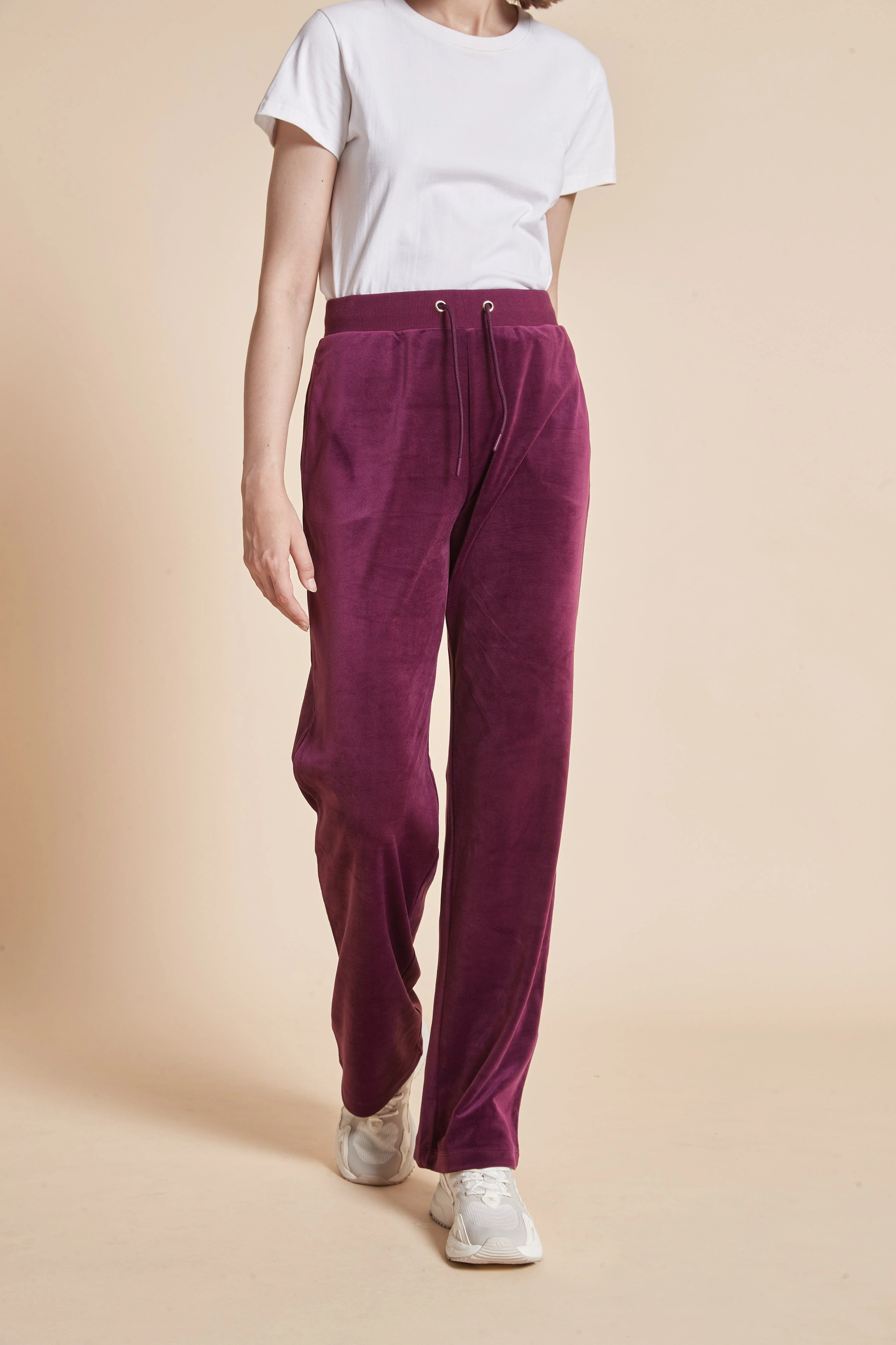Straight Leg Long Pants with Elastic Waistband - Image 5