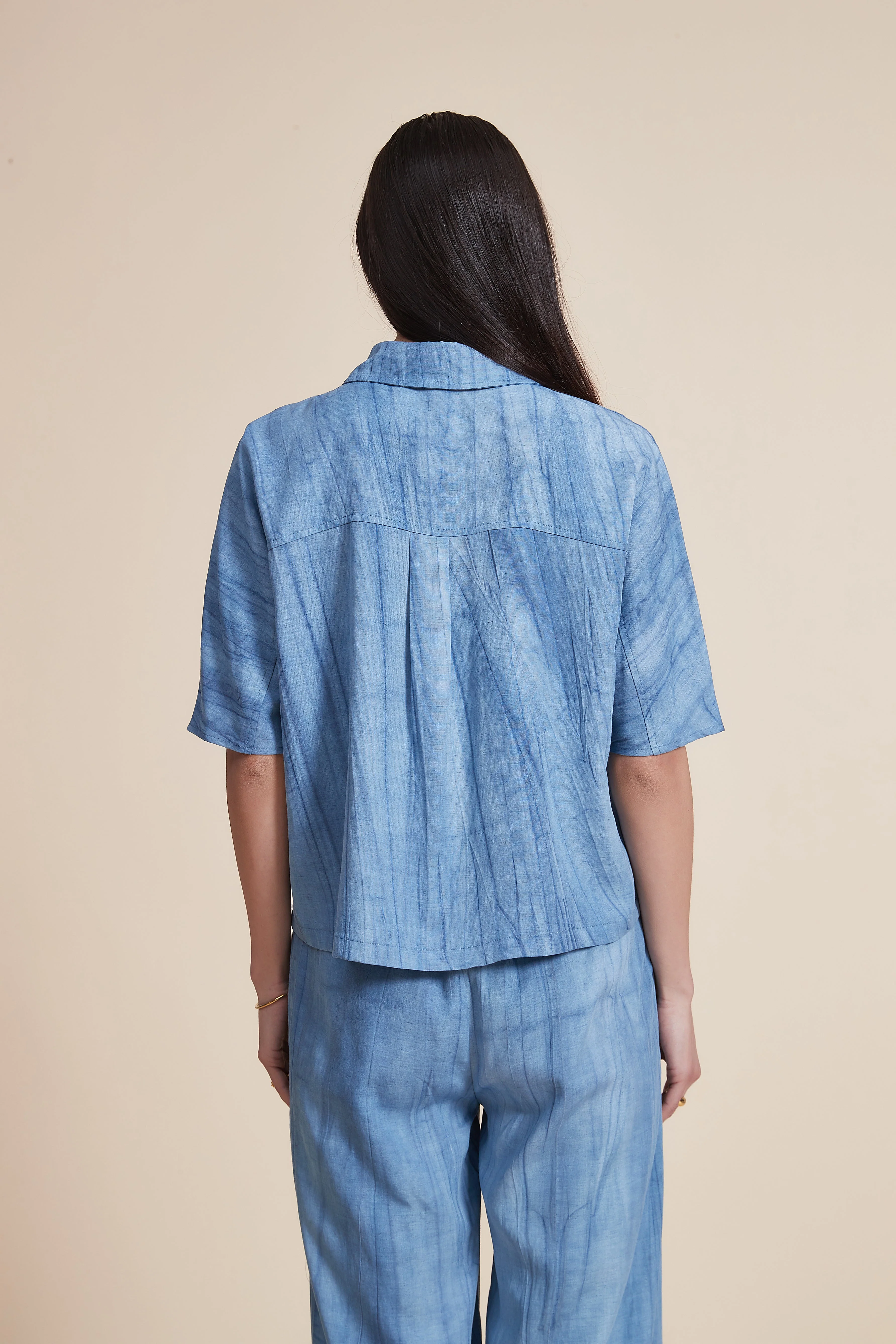 Short Sleeve Blouse with Front Buttons - Image 10
