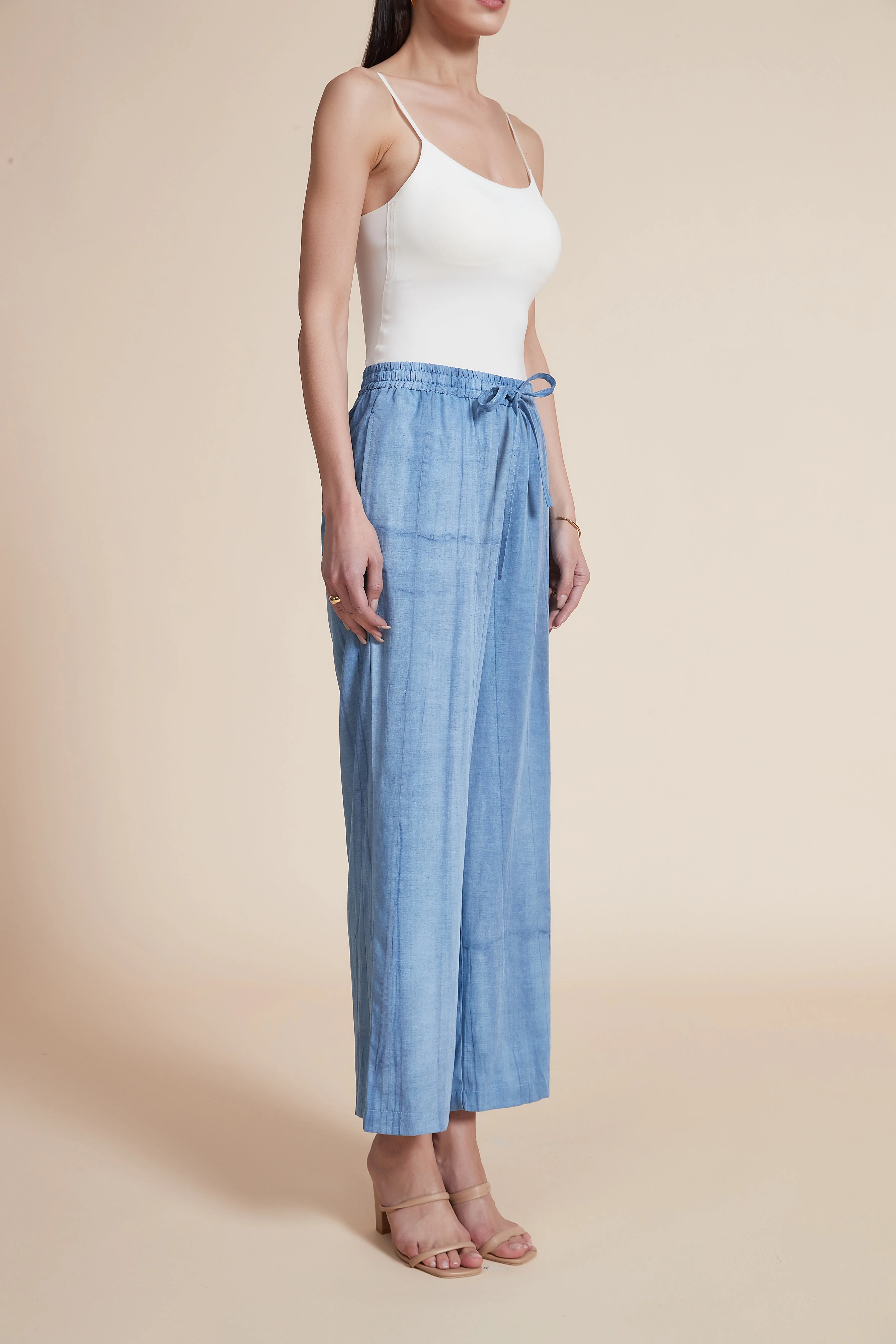 Wide Leg Ribbed Trousers - Image 10