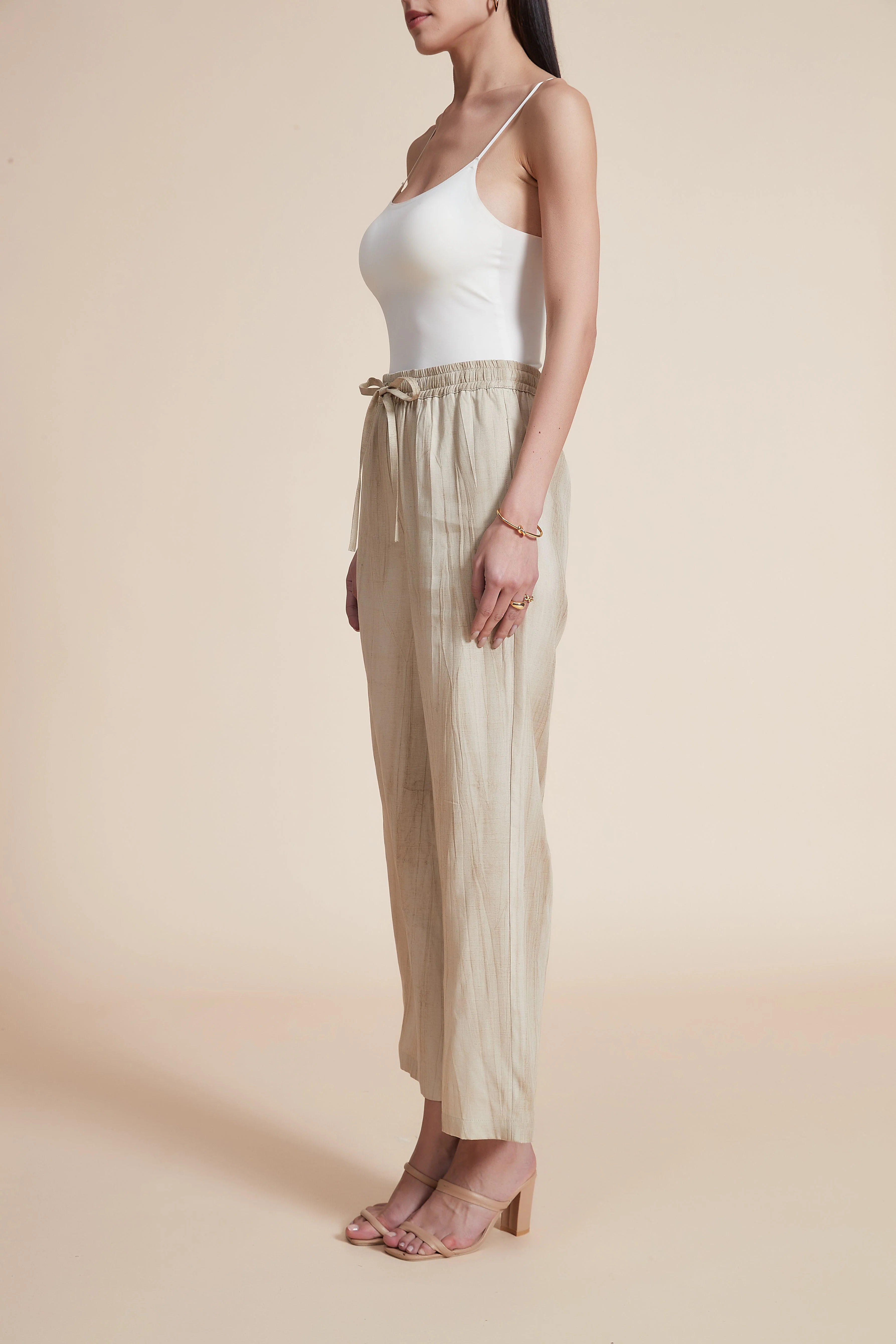 Wide Leg Ribbed Trousers - Image 6