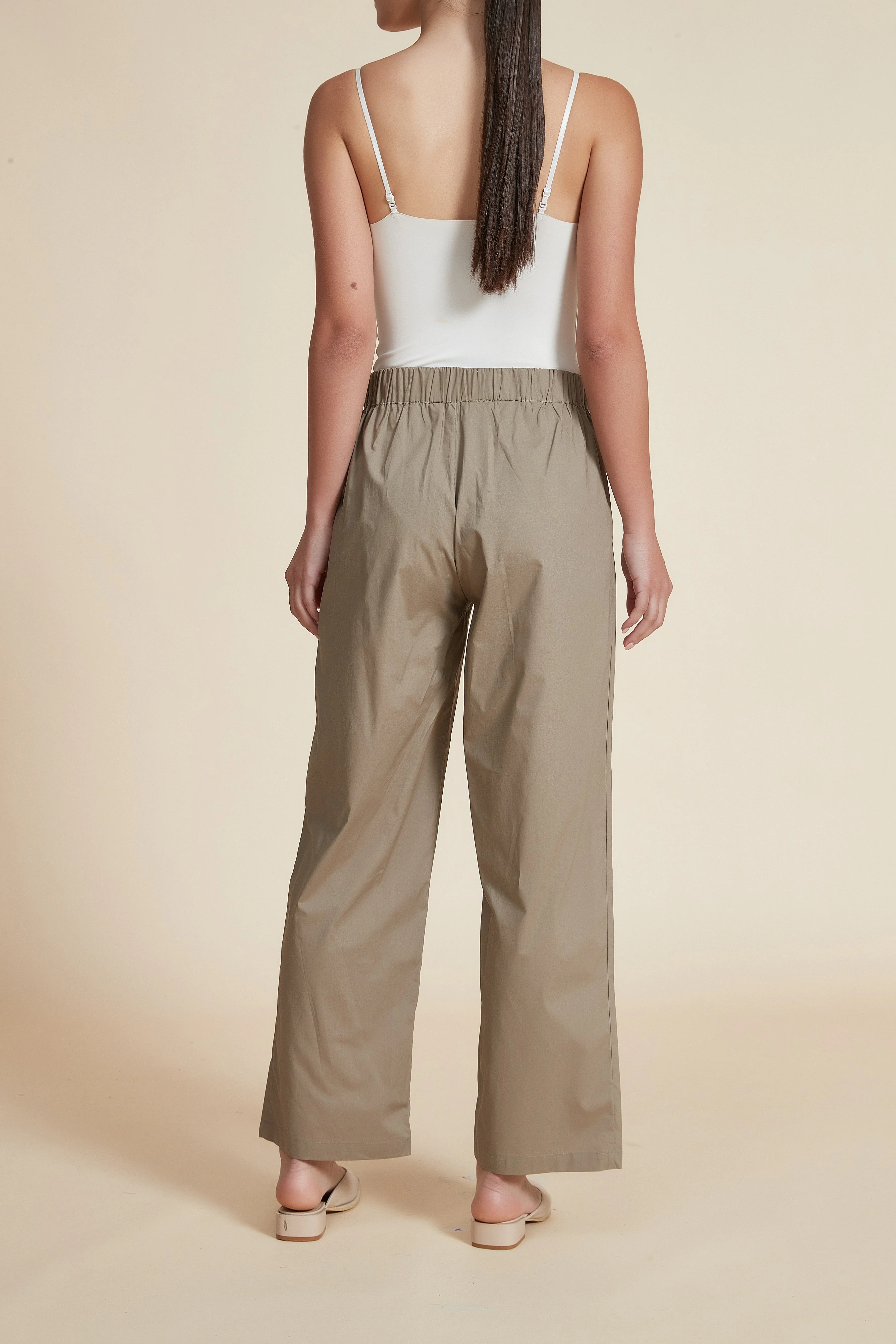 Wide-Leg Solid Long Pants - Image 6
