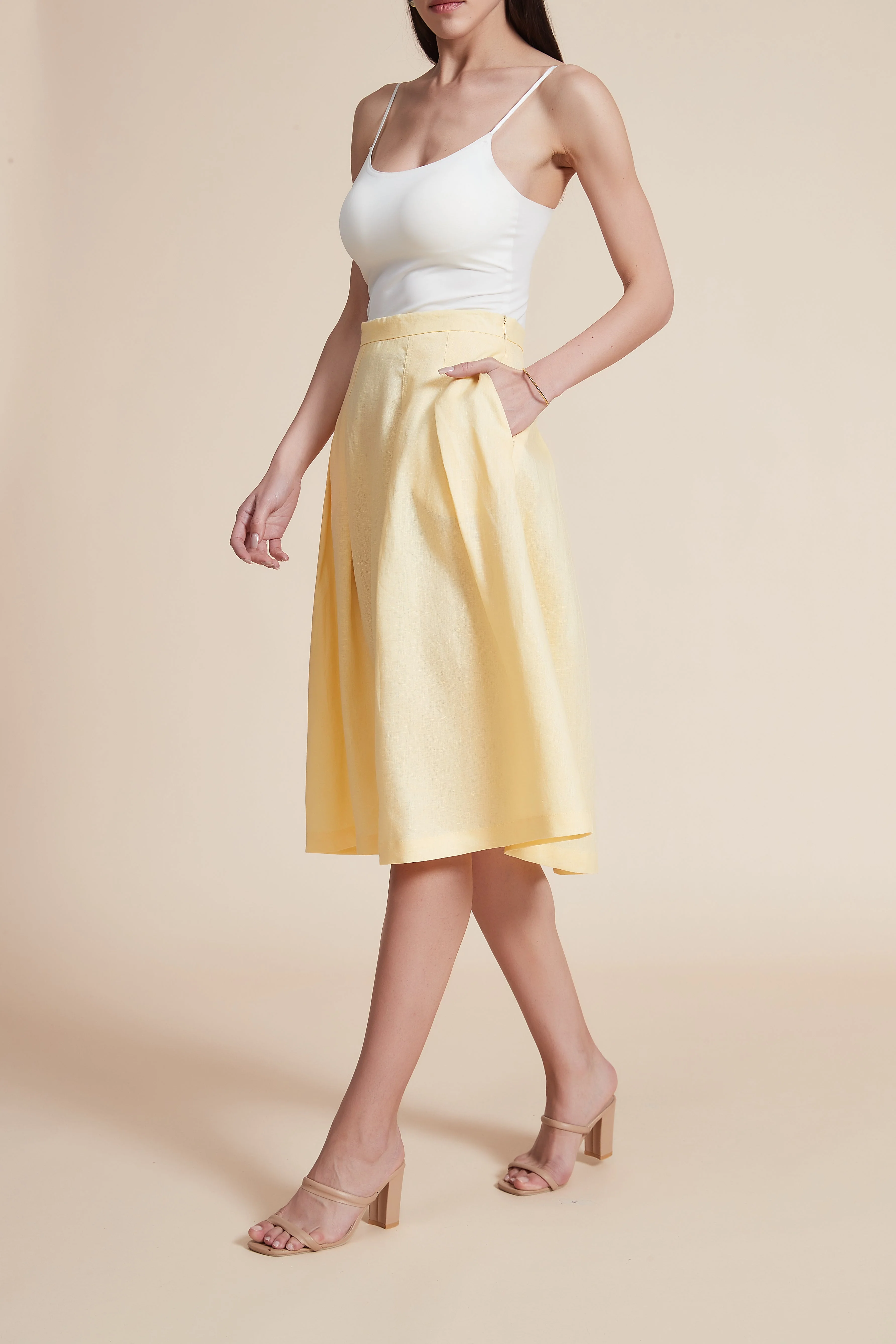 Knee-Length Ruffled Skirt - Image 6