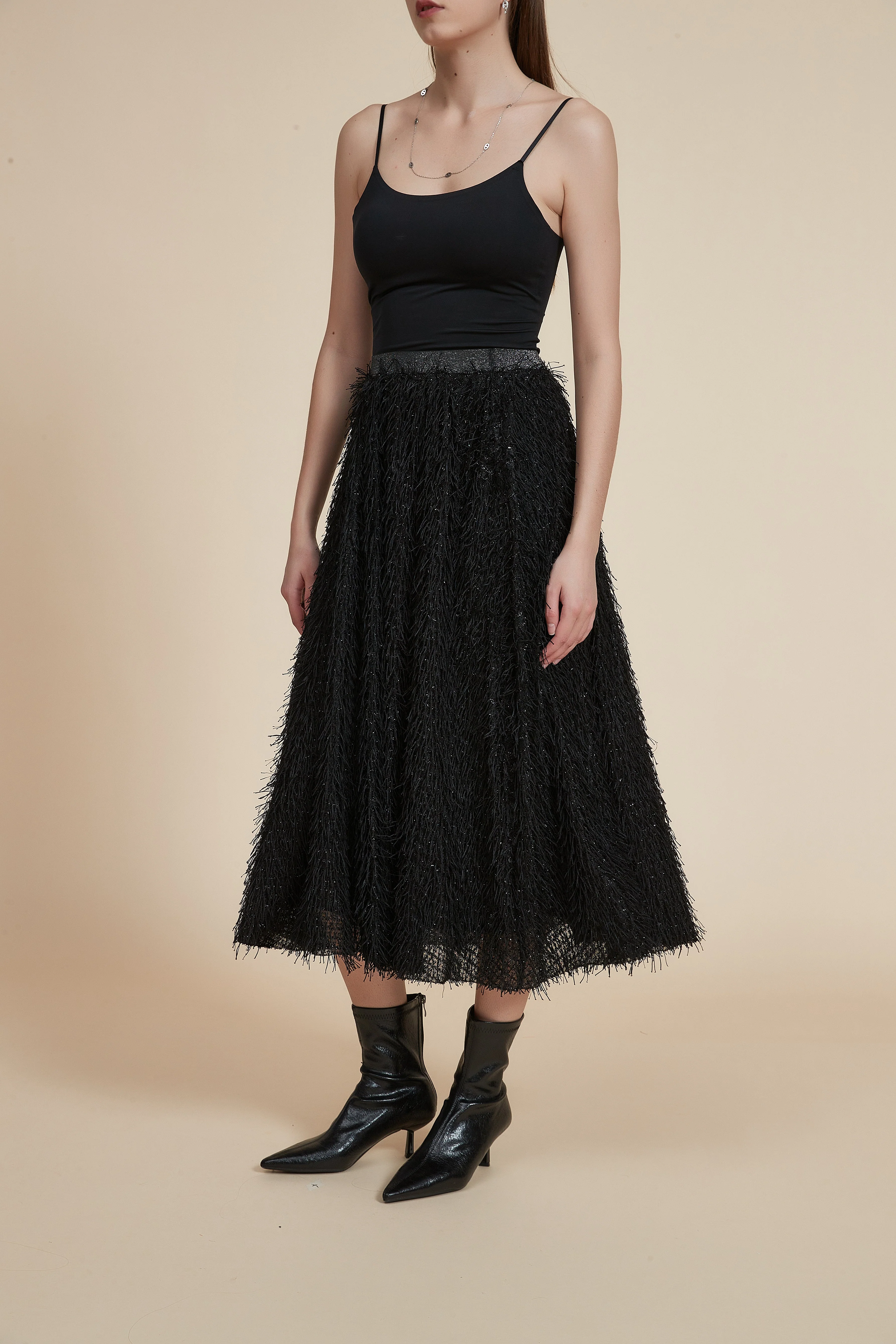 Plain Winter Midi Skirt - Image 5
