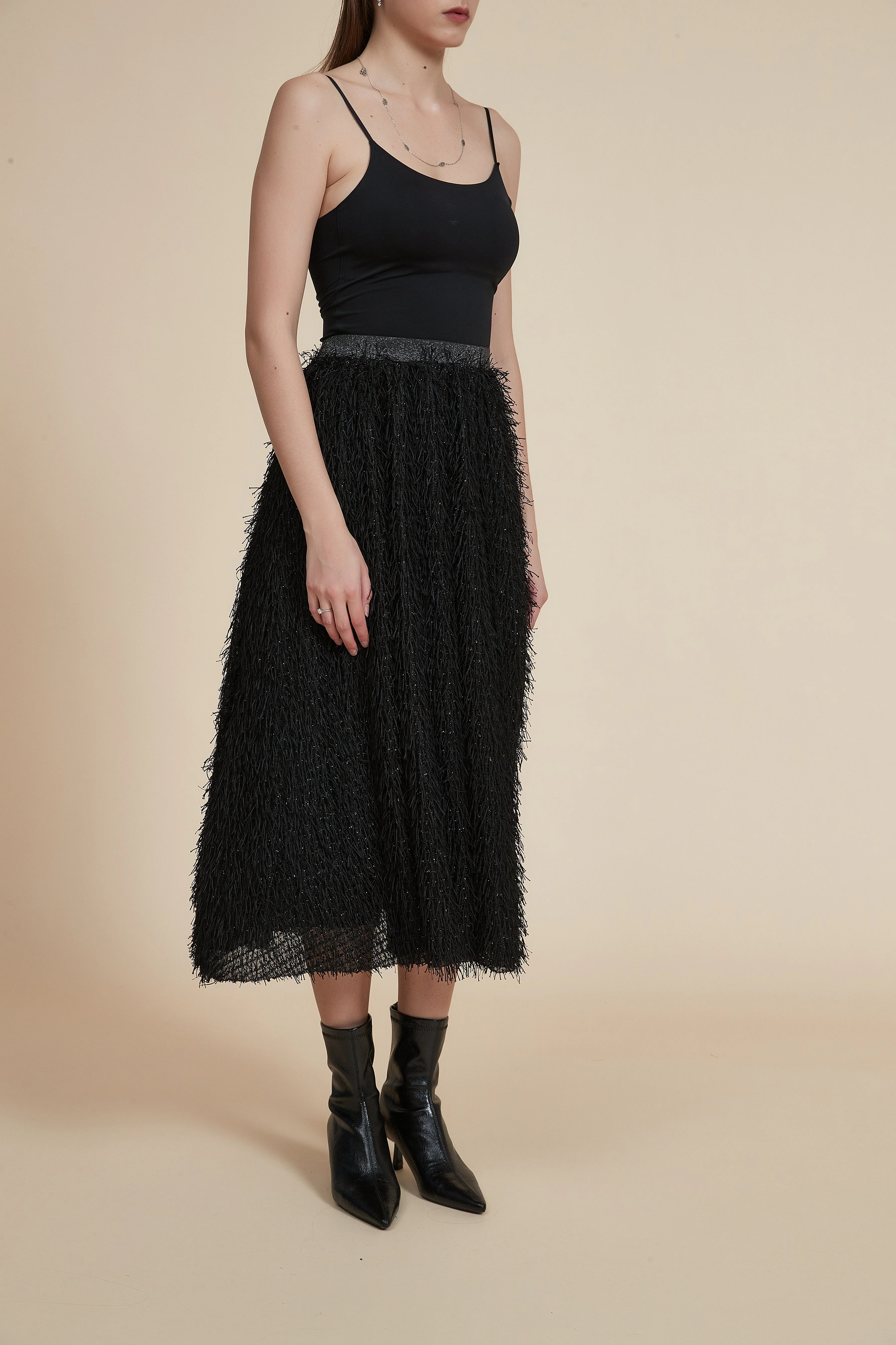 Plain Winter Midi Skirt - Image 6