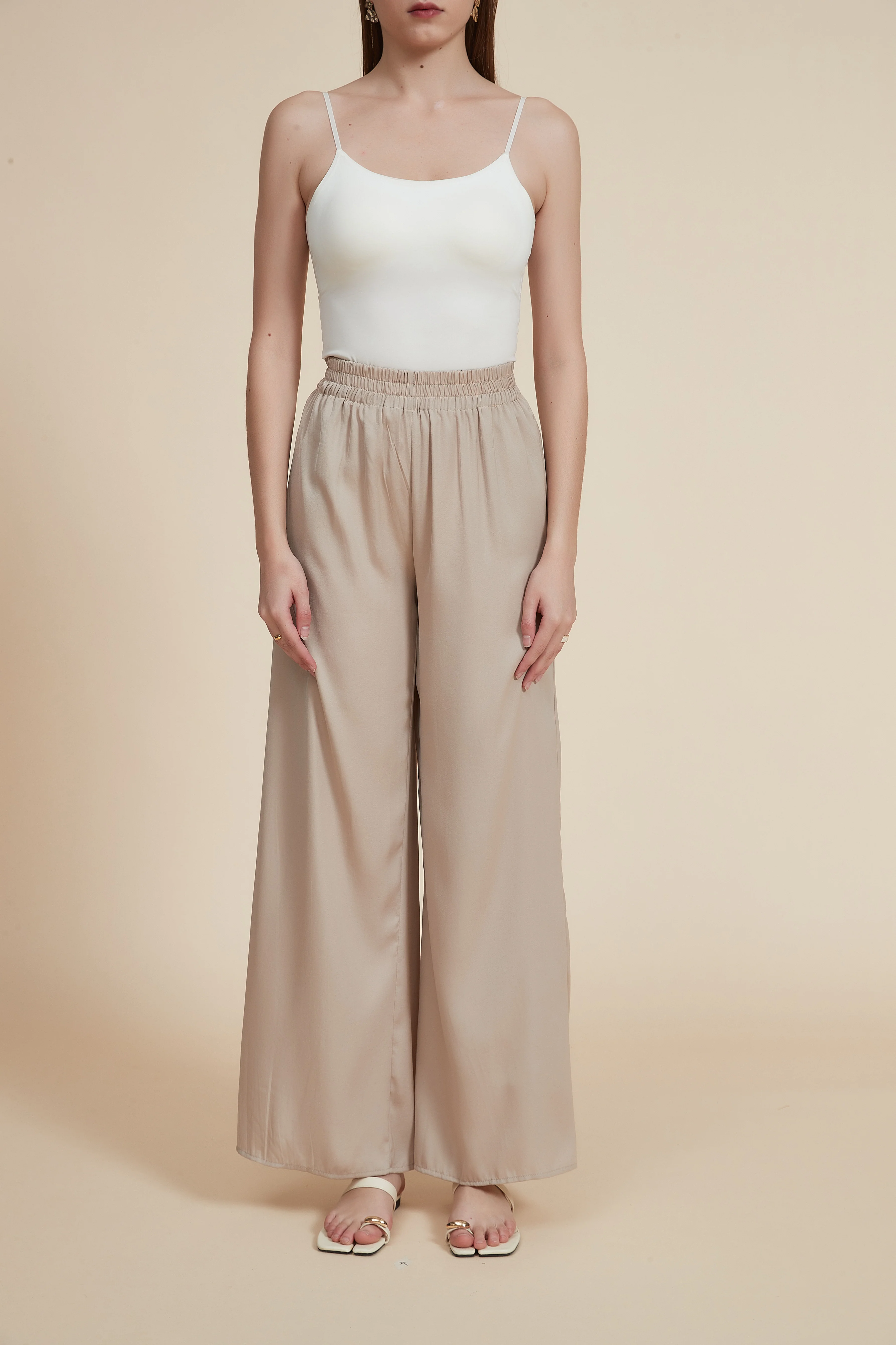 High-Waisted Wide-Leg Trousers - Image 2