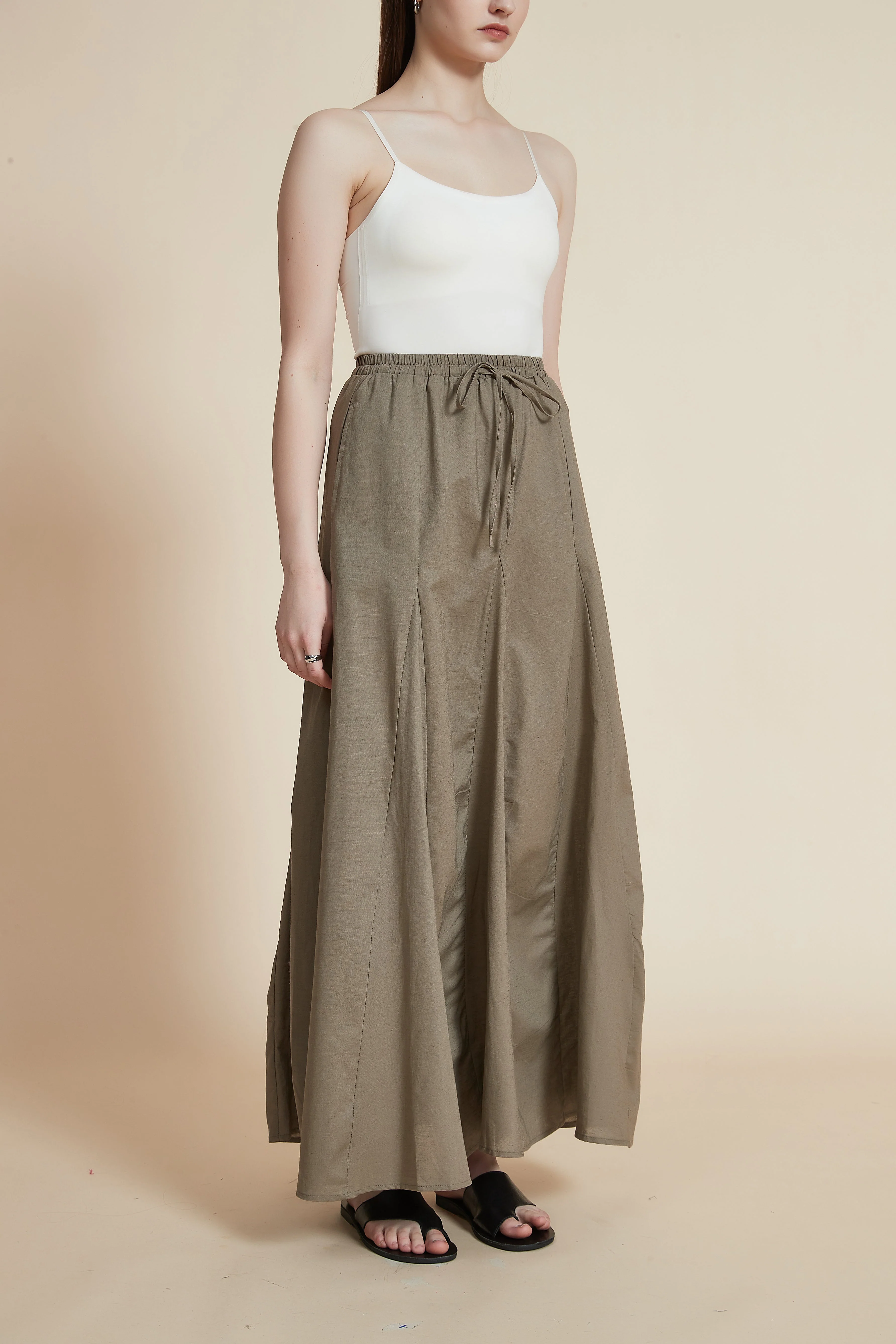 Wide Flared Maxi Skirt - Image 10