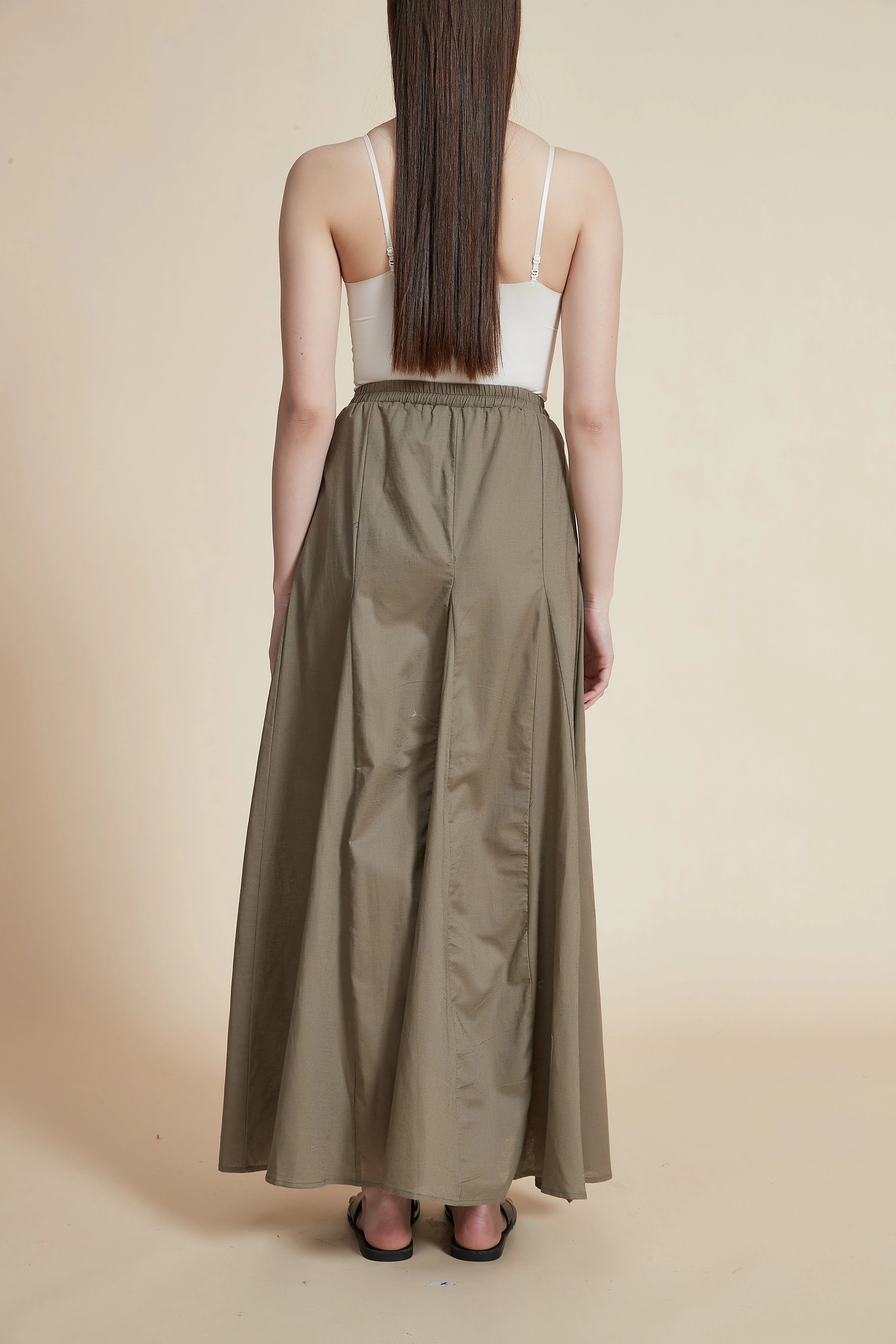 Wide Flared Maxi Skirt - Image 11