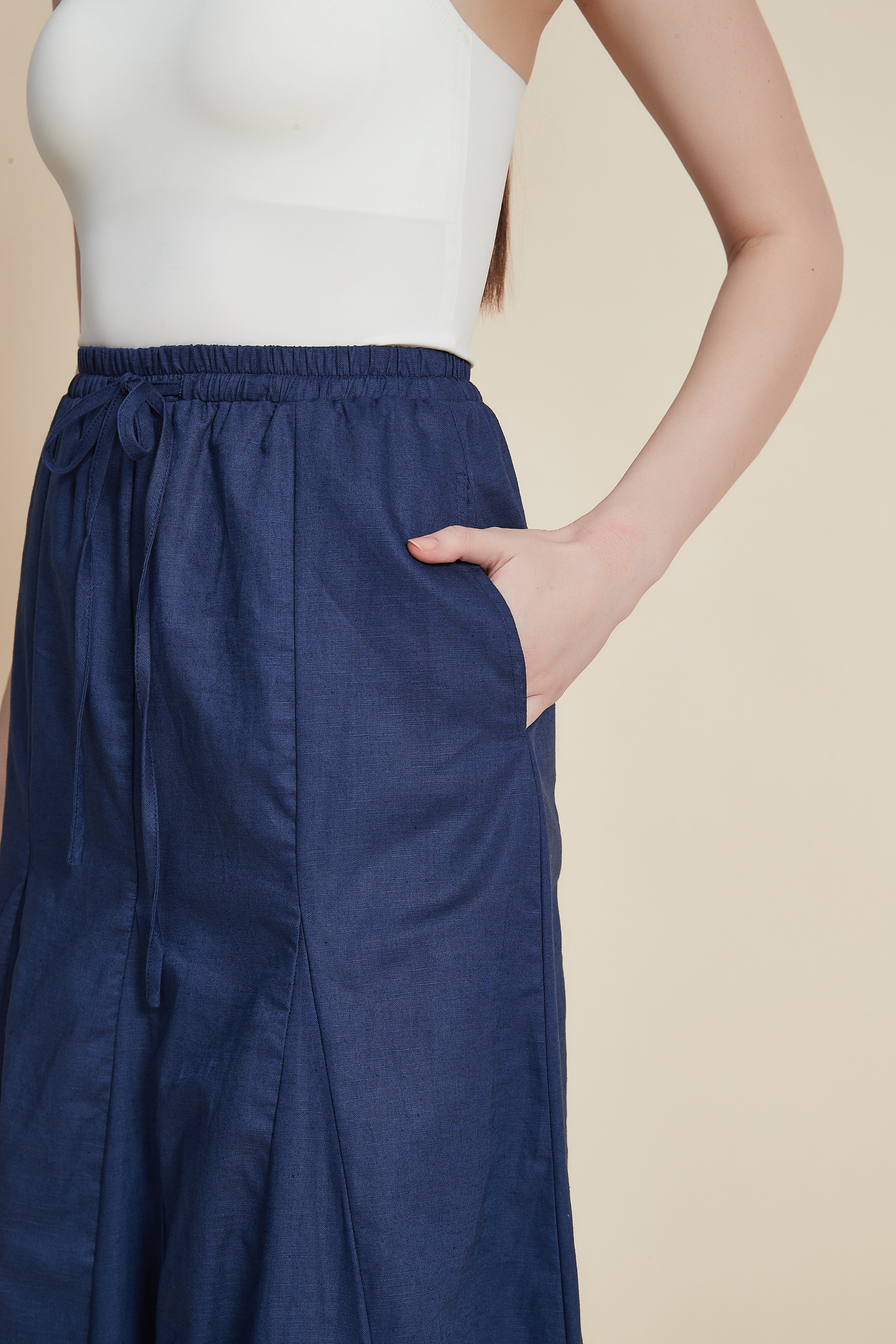 Wide Flared Maxi Skirt - Image 3