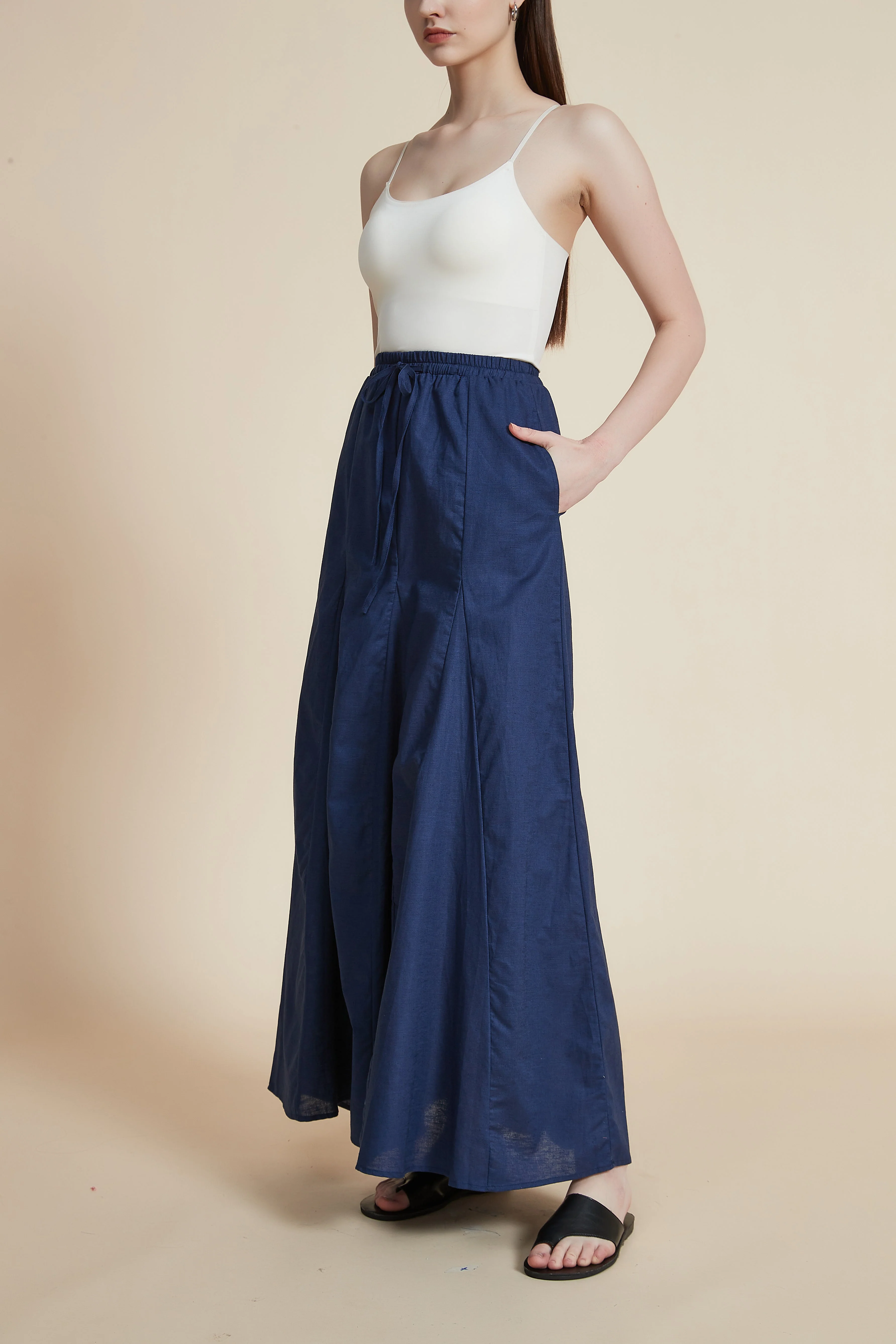 Wide Flared Maxi Skirt - Image 4