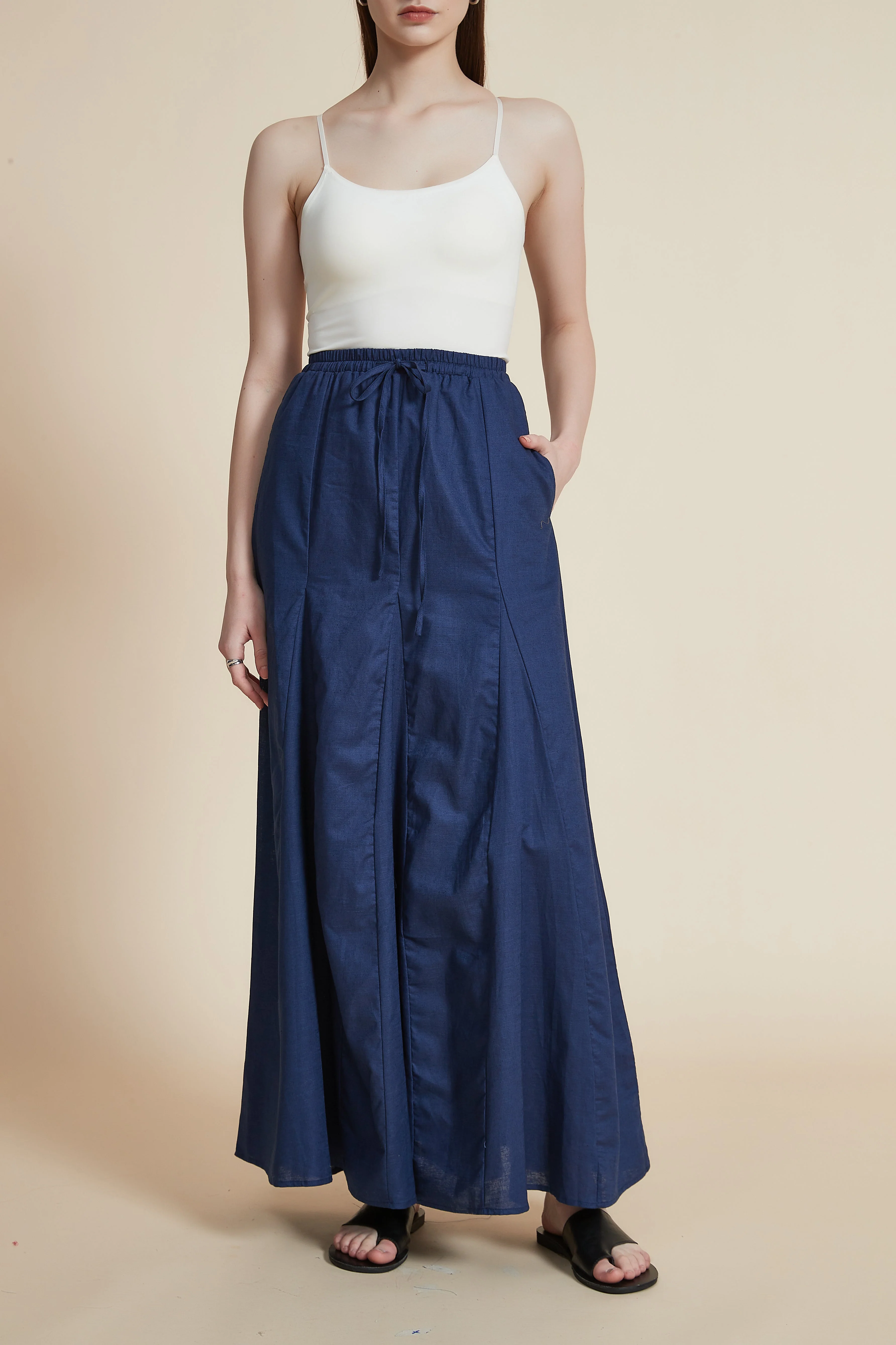 Wide Flared Maxi Skirt - Image 5
