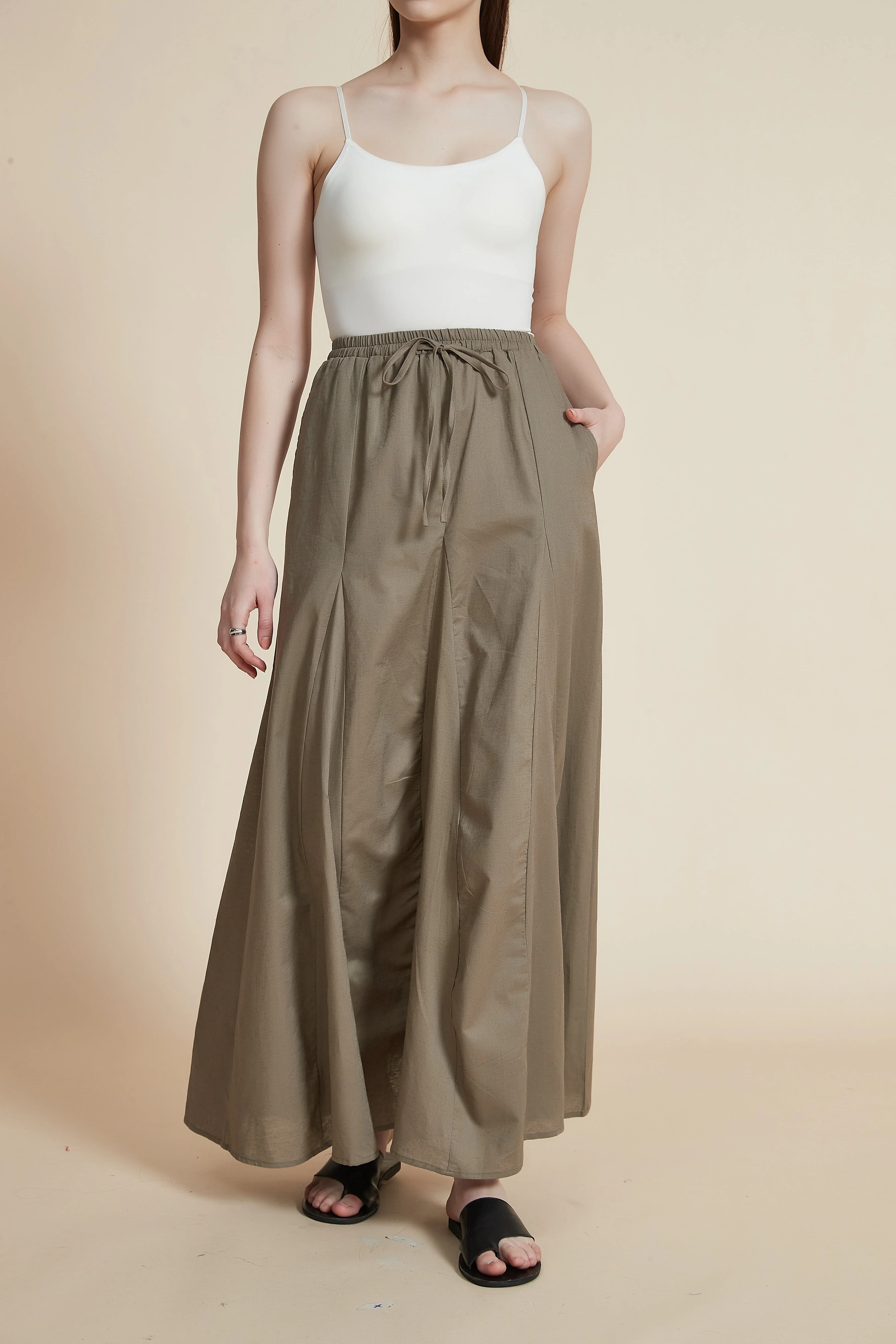 Wide Flared Maxi Skirt - Image 7