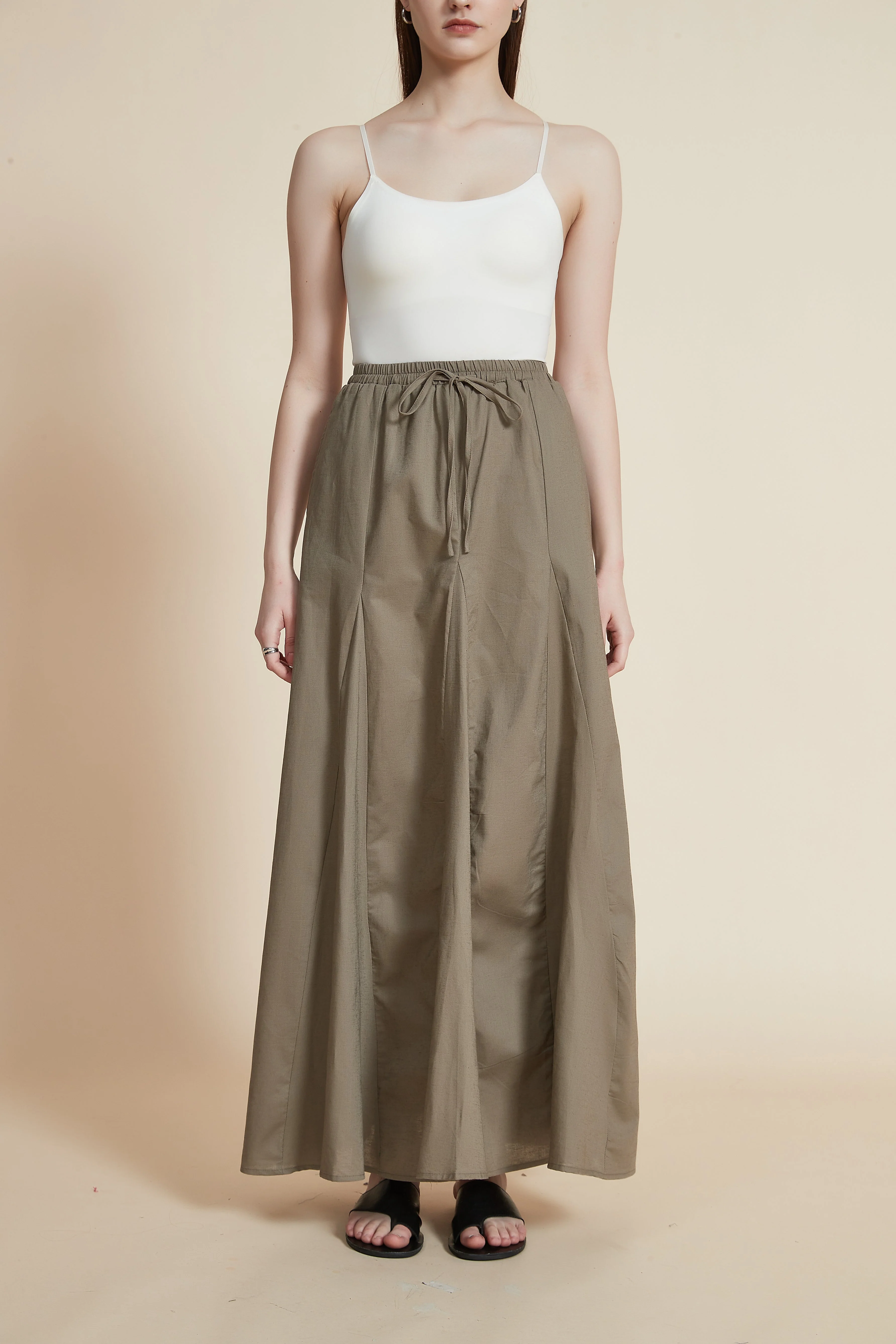 Wide Flared Maxi Skirt - Image 8