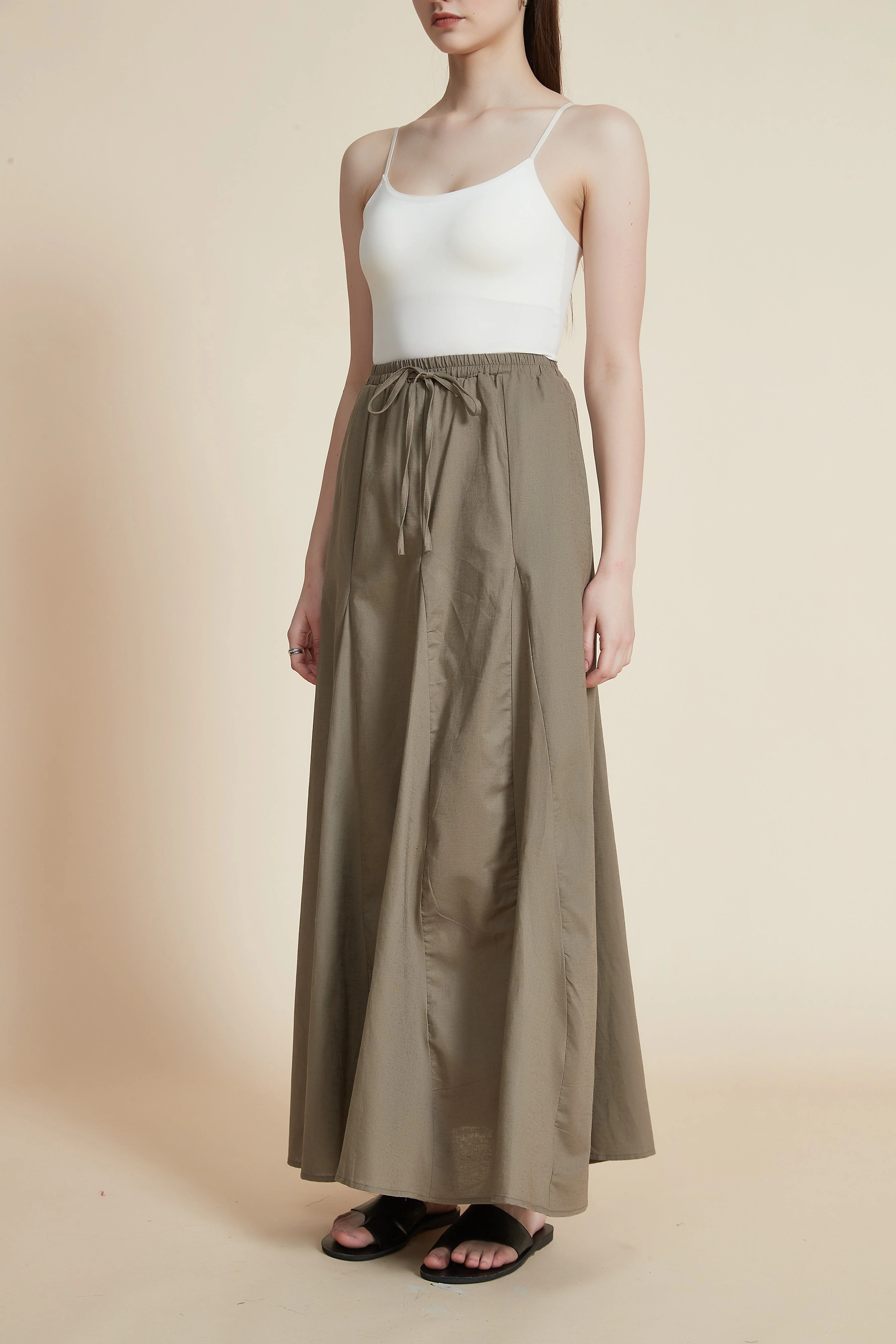 Wide Flared Maxi Skirt - Image 9