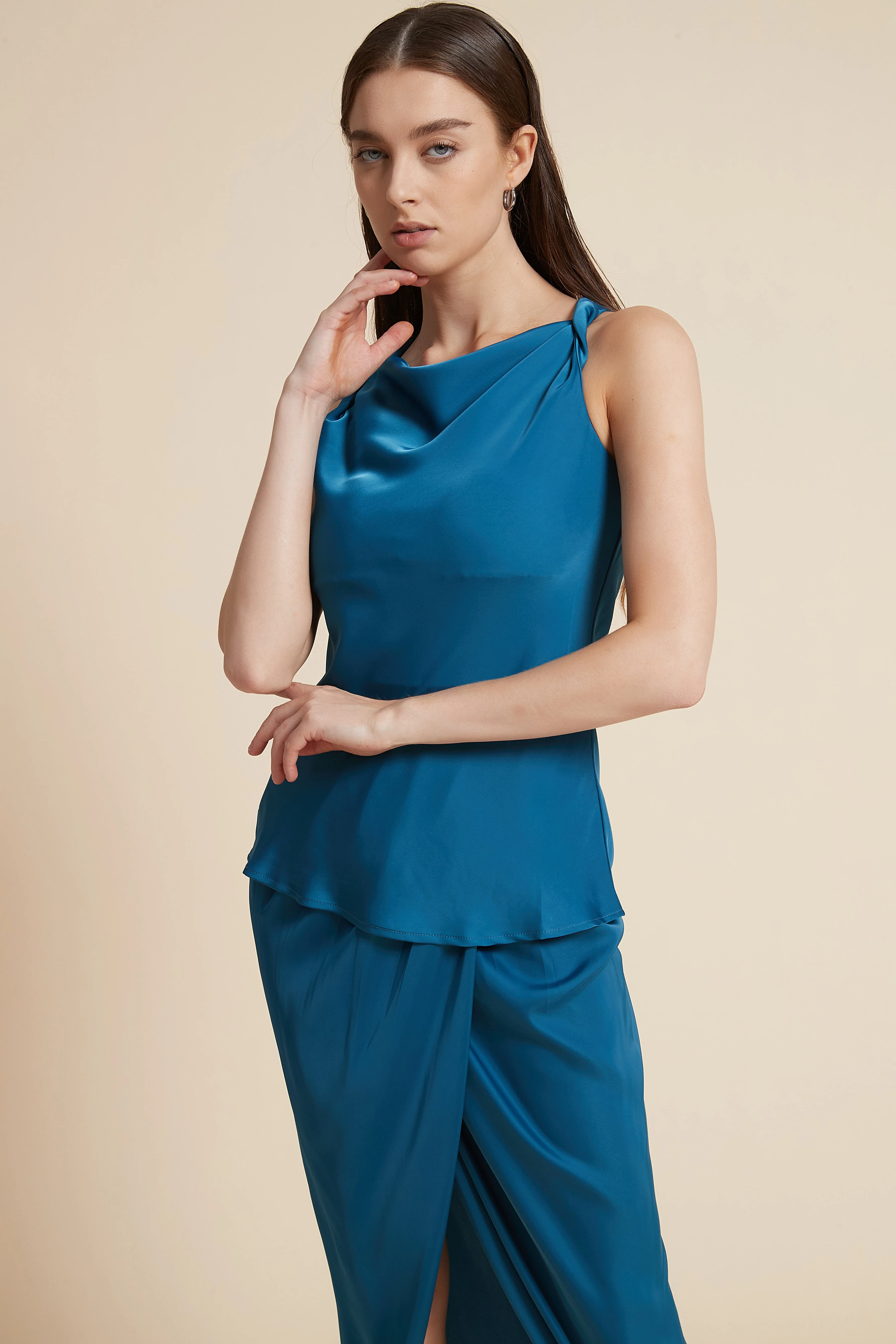 Sleeveless Solid Top - Image 2