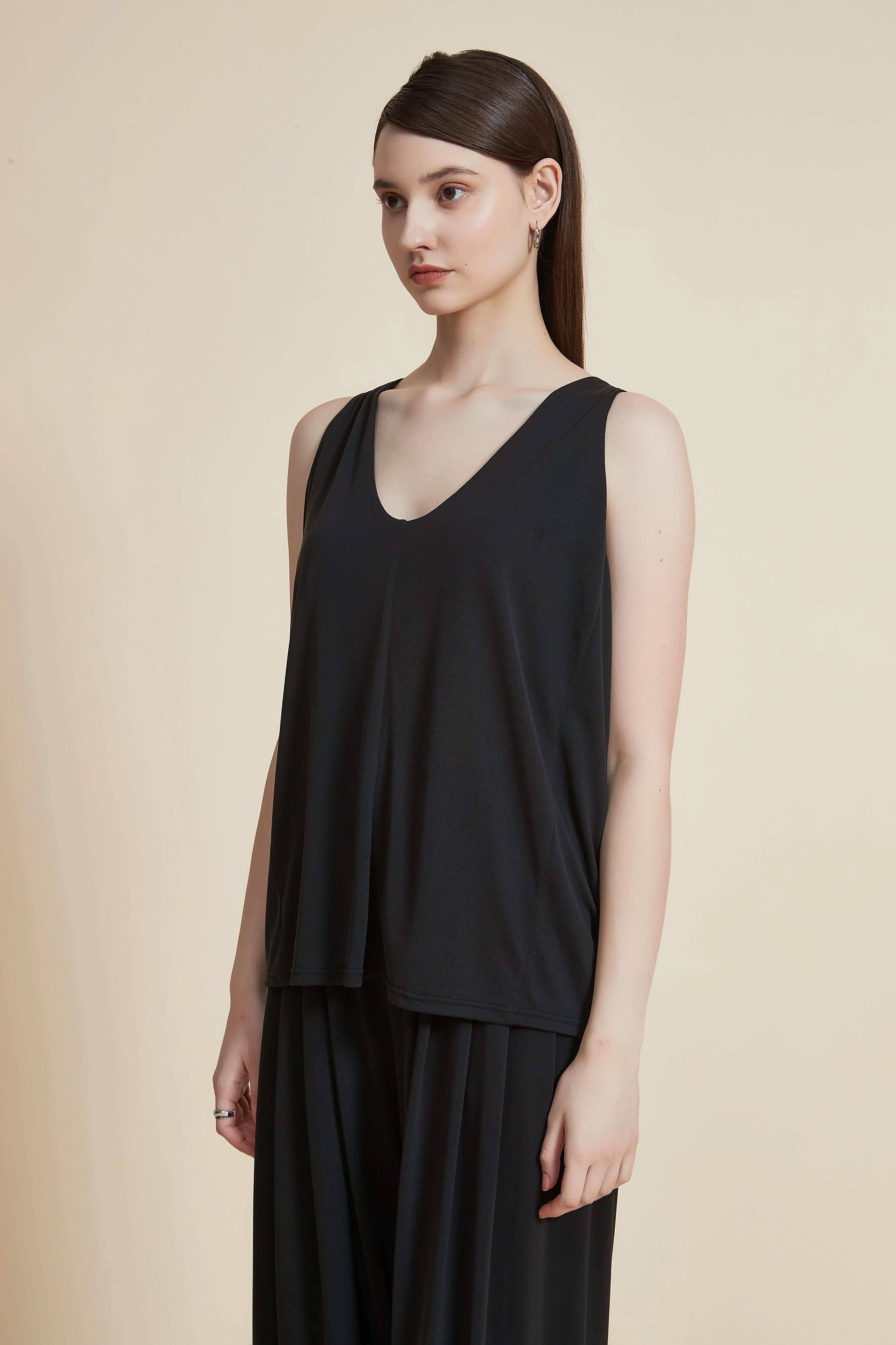 Plain Solid T-Shirt with Round Neck - Image 11
