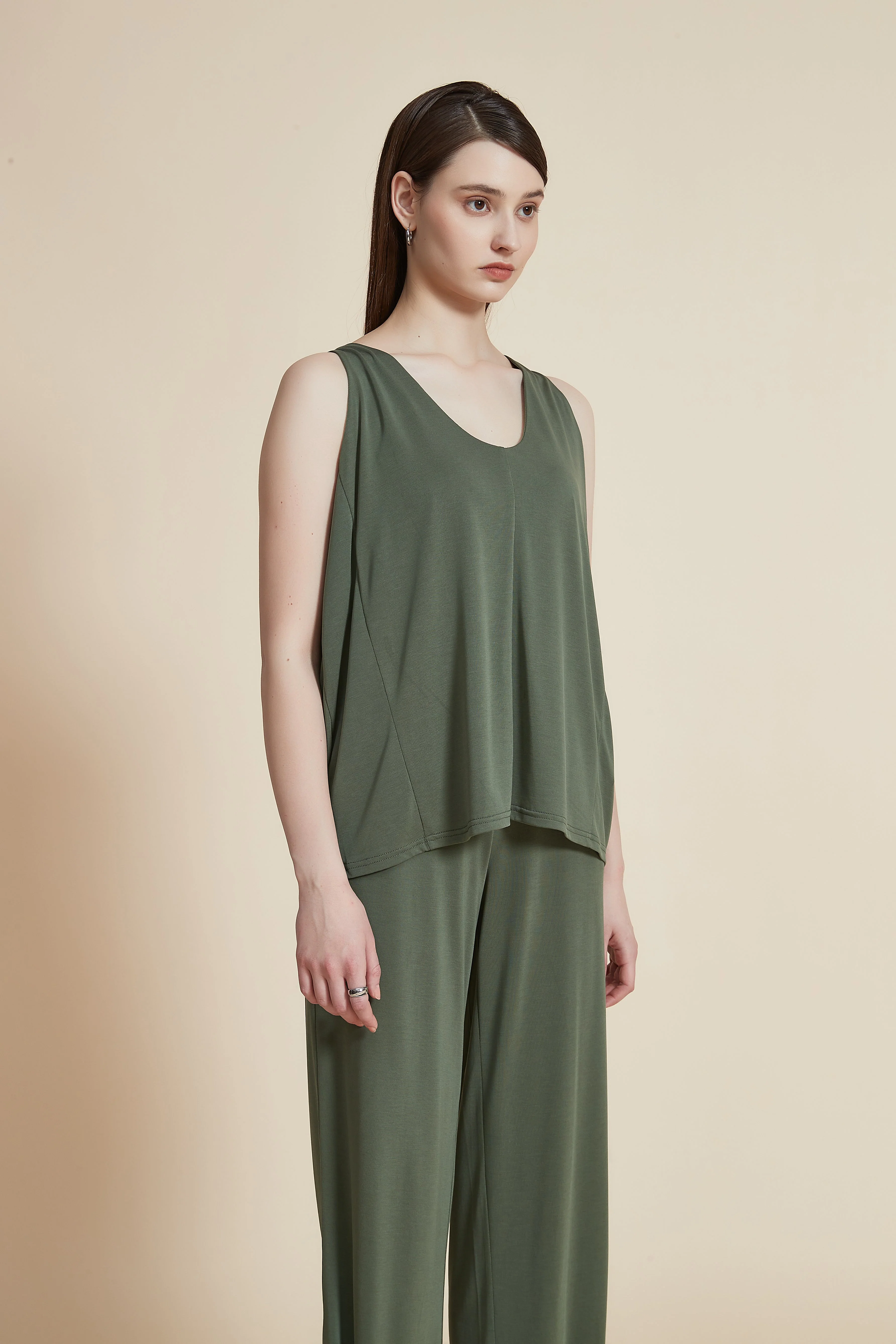 Plain Solid T-Shirt with Round Neck - Image 17