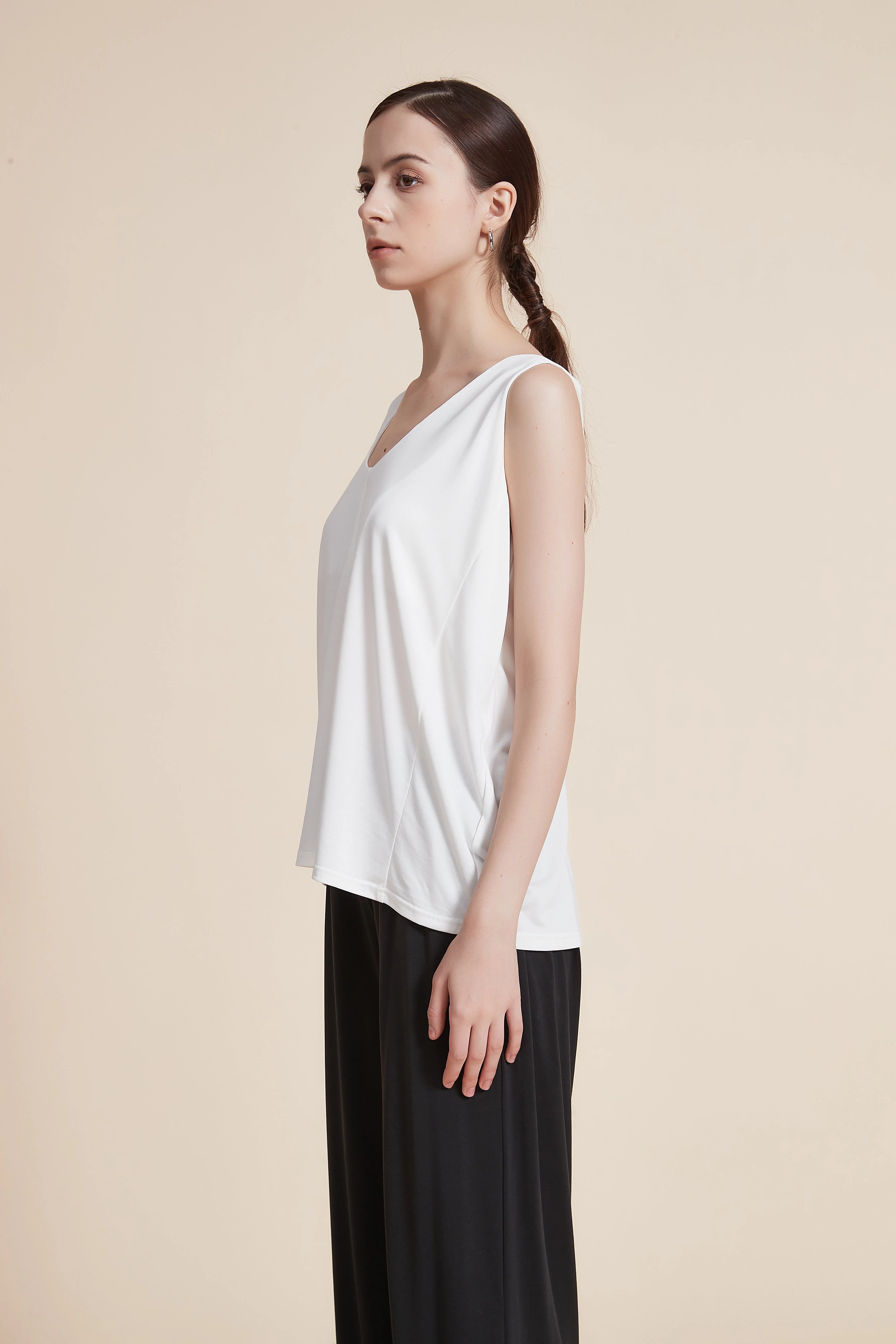 Plain Solid T-Shirt with Round Neck - Image 8
